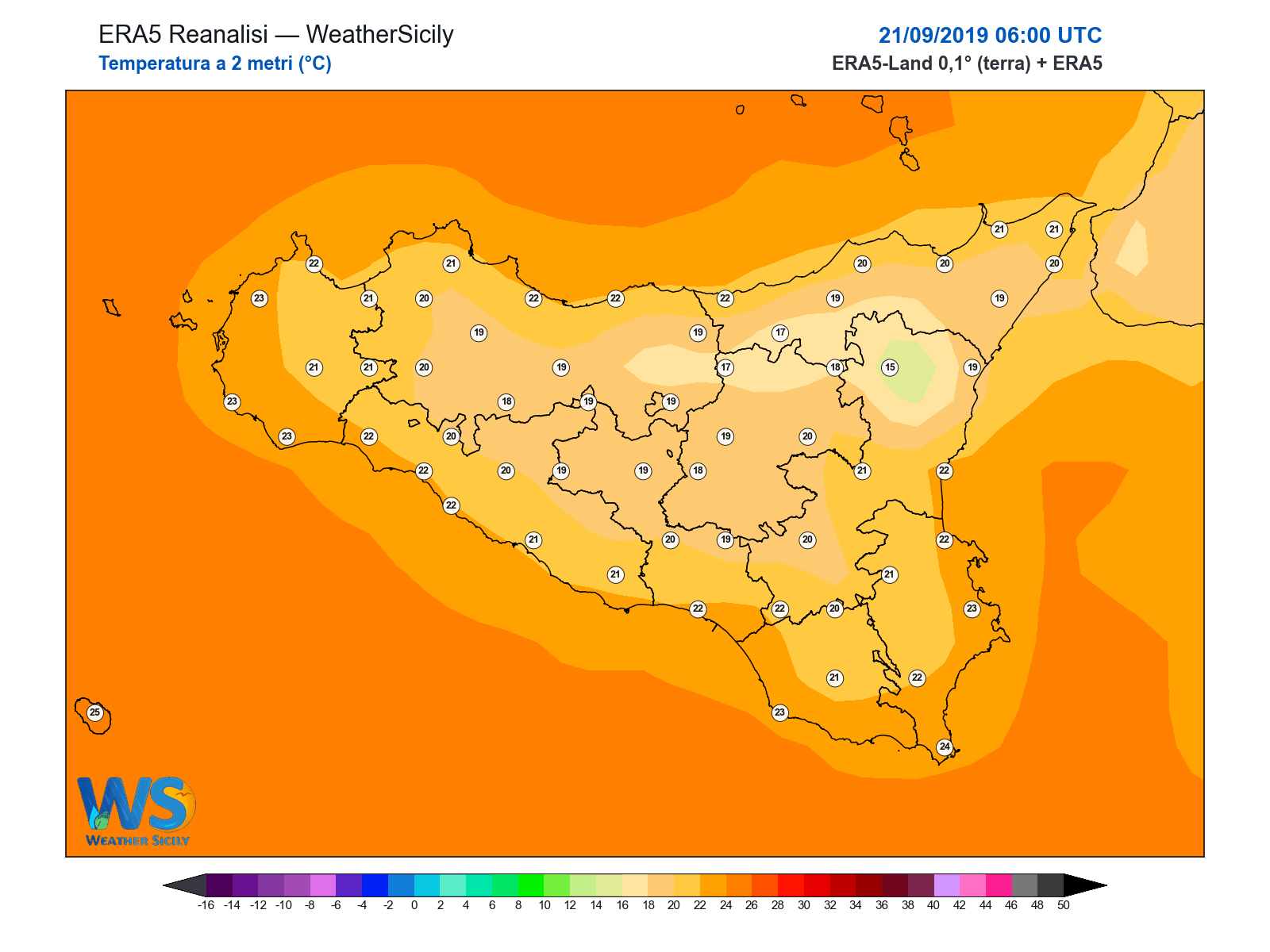 Temperatura a 2 metri · 2019092106