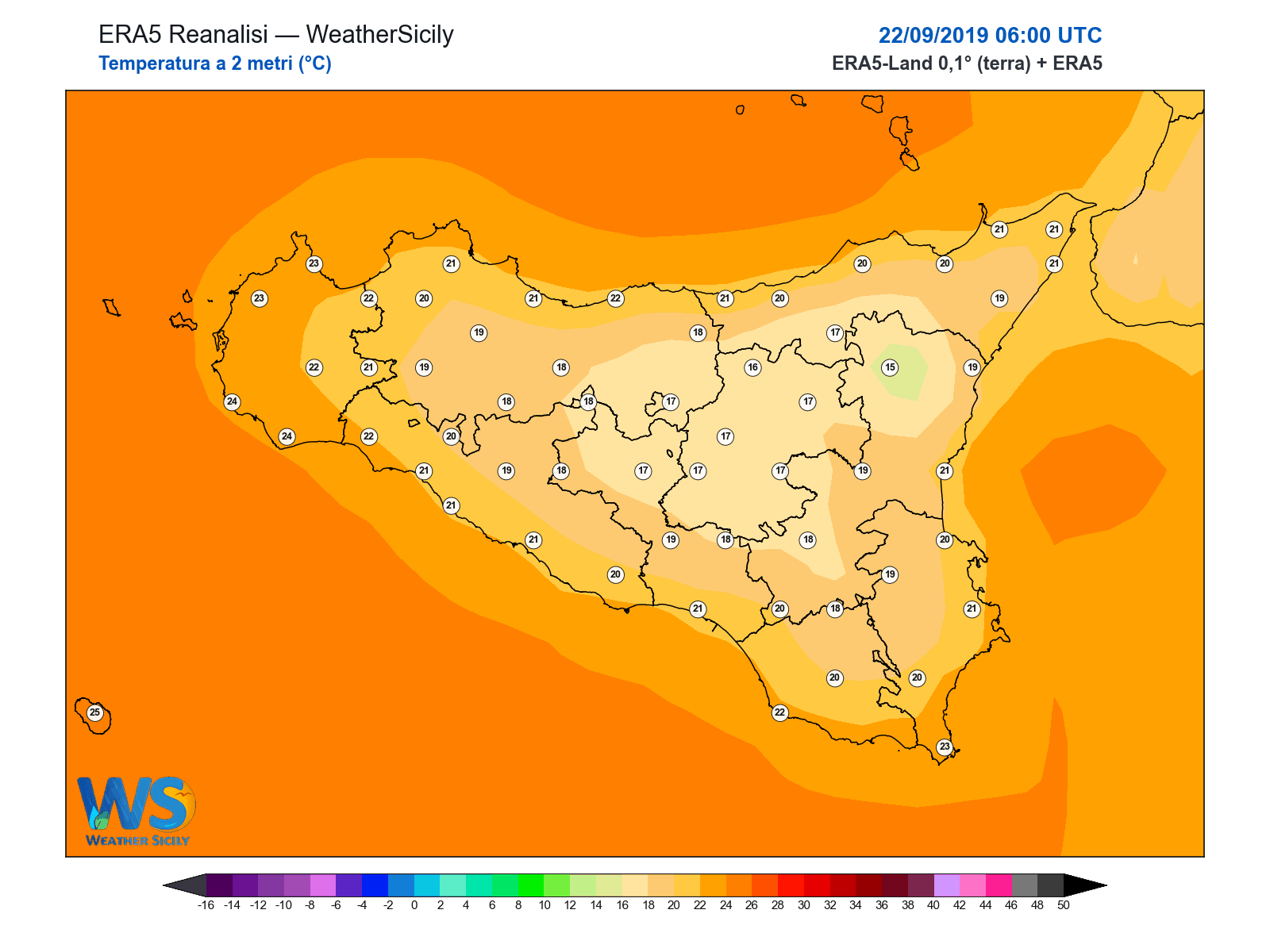 Temperatura a 2 metri · 2019092206