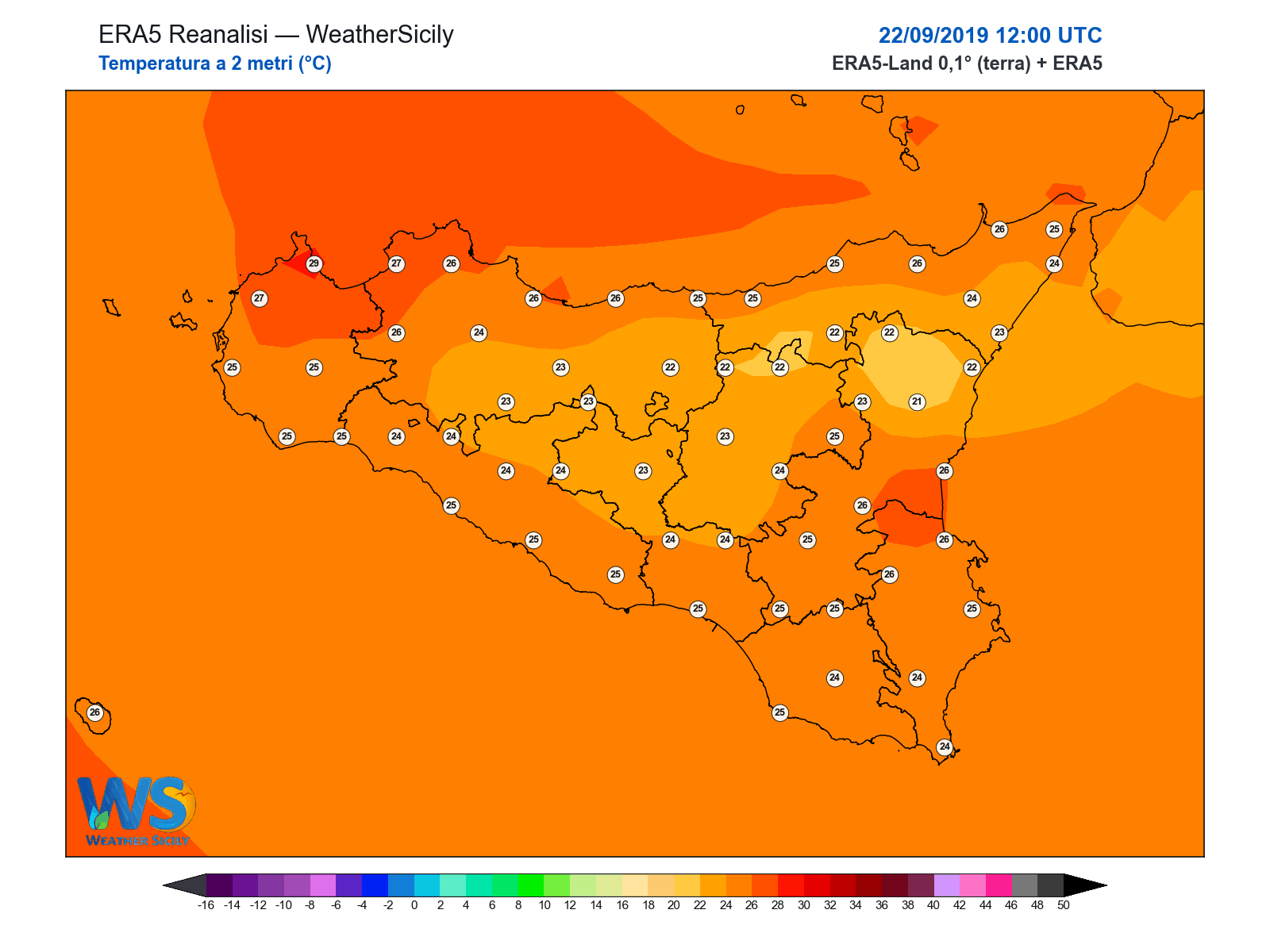 Temperatura a 2 metri · 2019092212