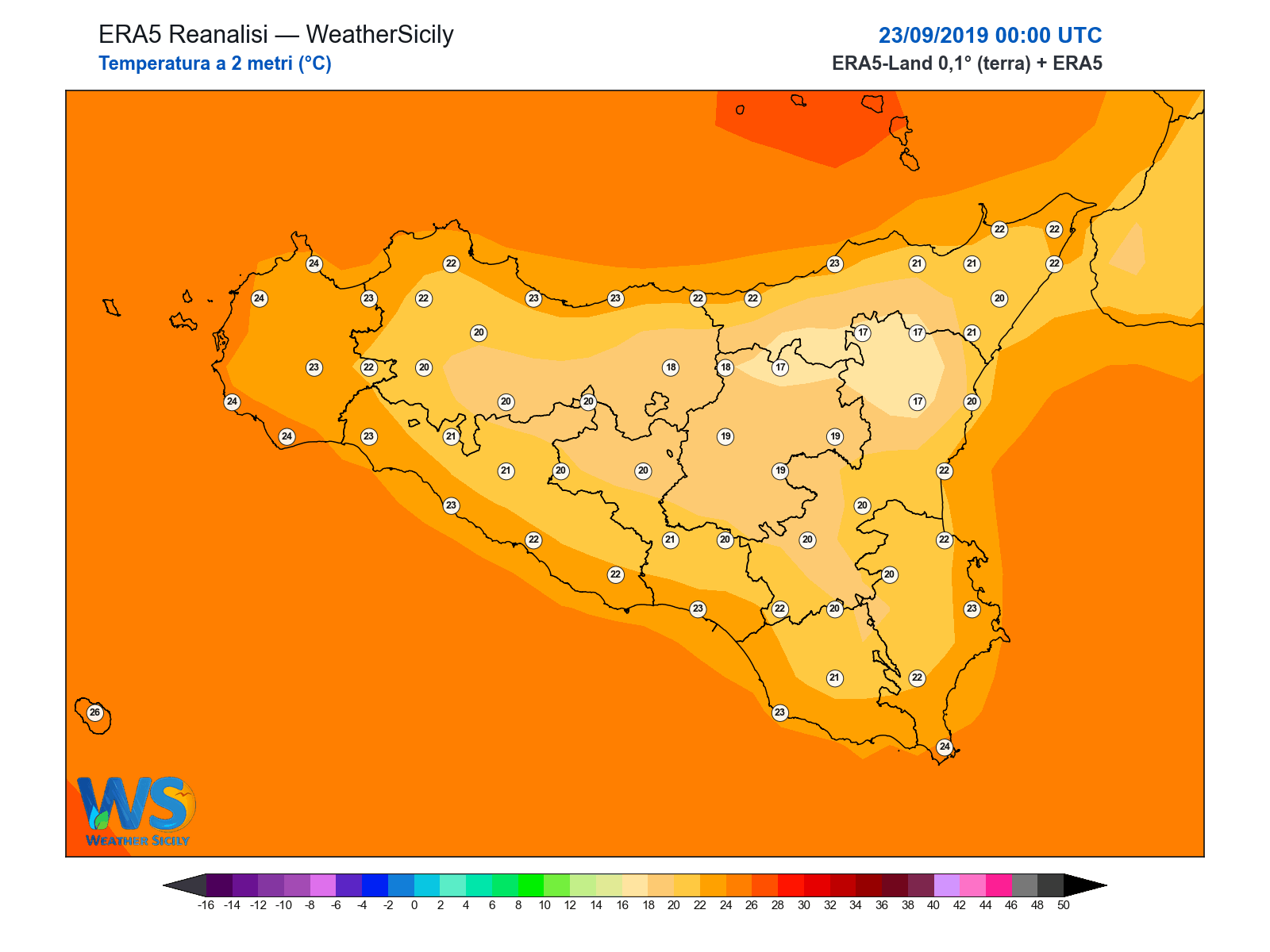 Temperatura a 2 metri · 2019092300
