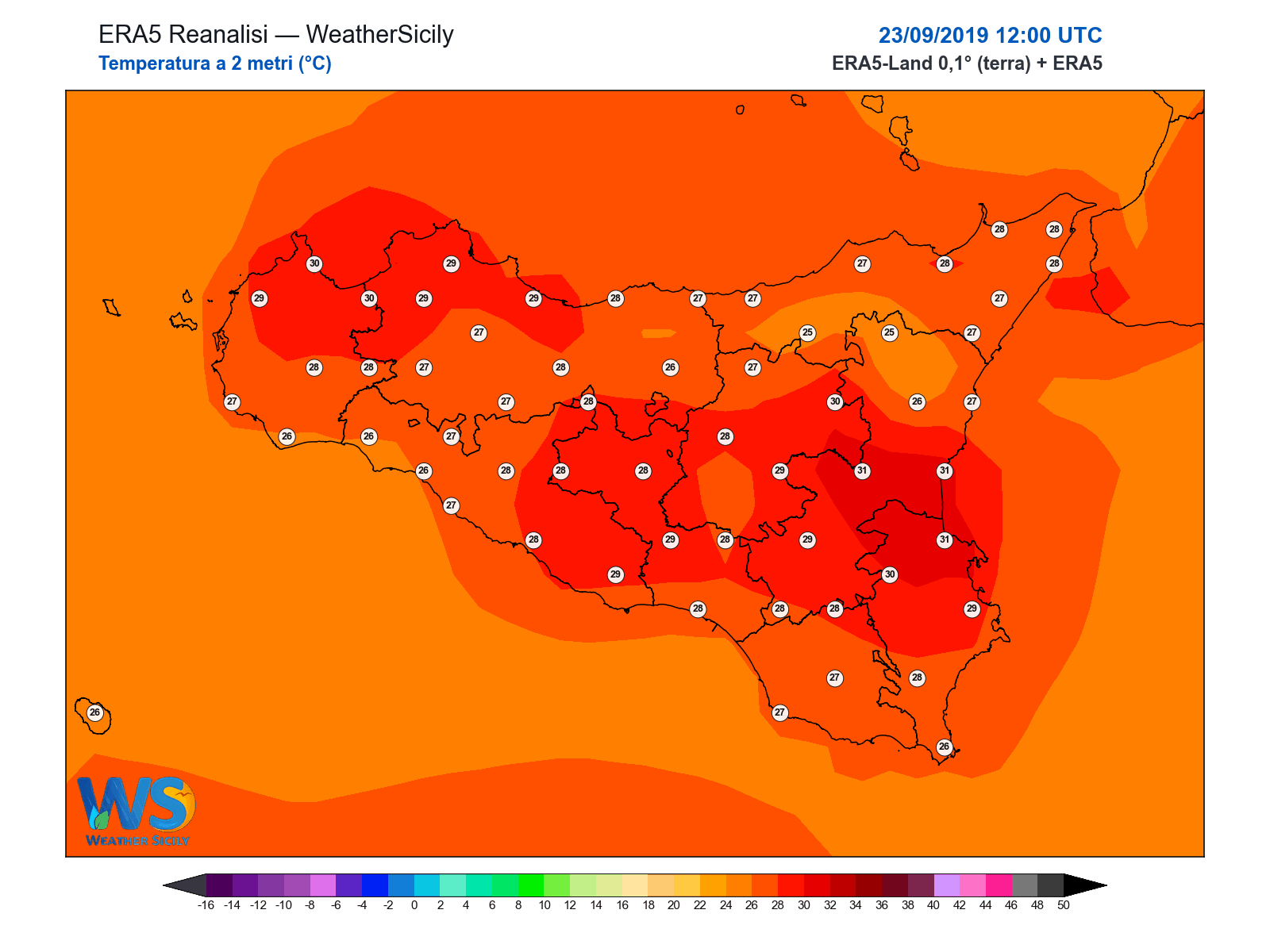 Temperatura a 2 metri · 2019092312