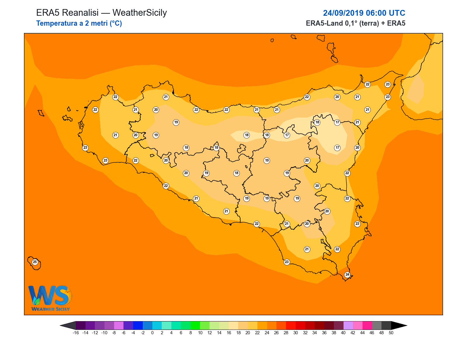 Temperatura a 2 metri · 2019092406