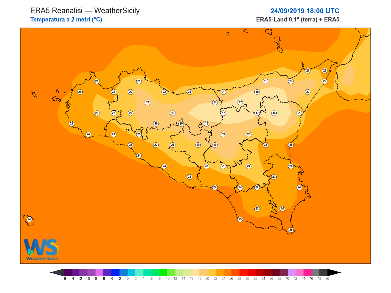 Temperatura a 2 metri · 2019092418