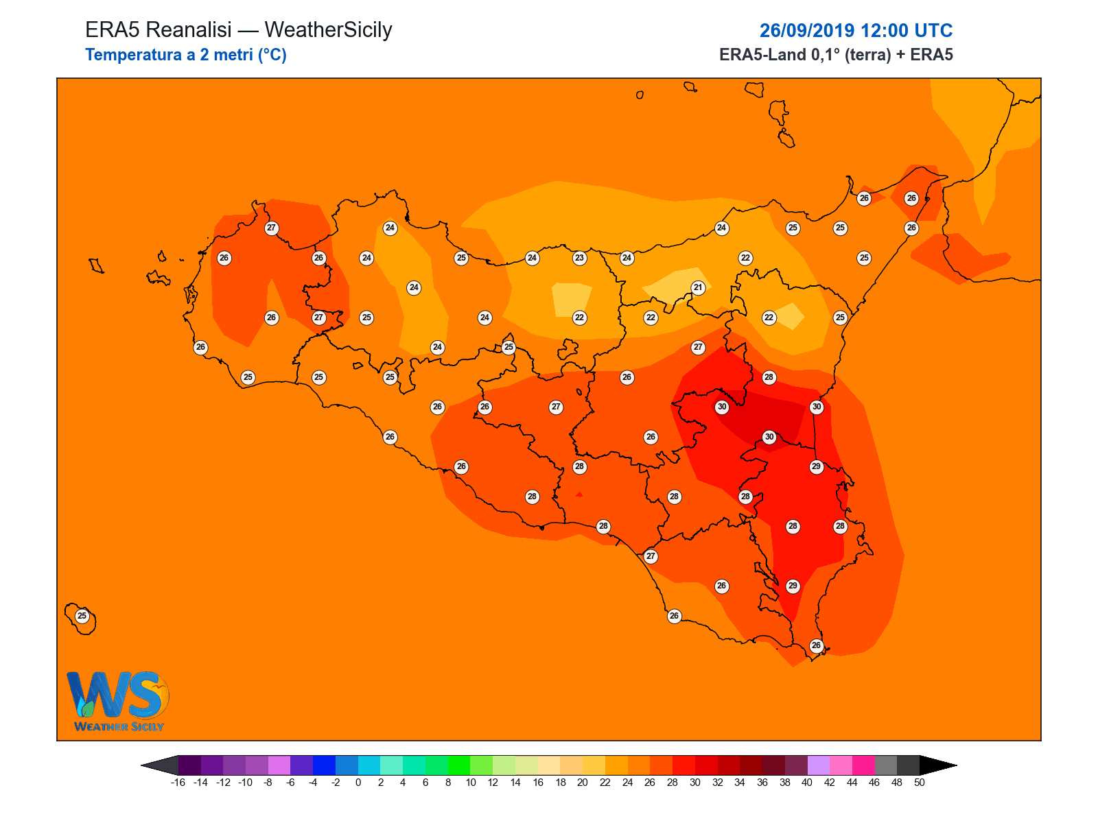 Temperatura a 2 metri · 2019092612