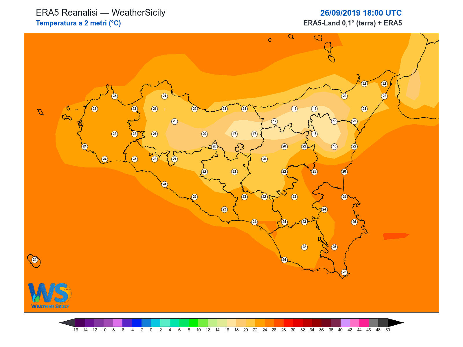 Temperatura a 2 metri · 2019092618