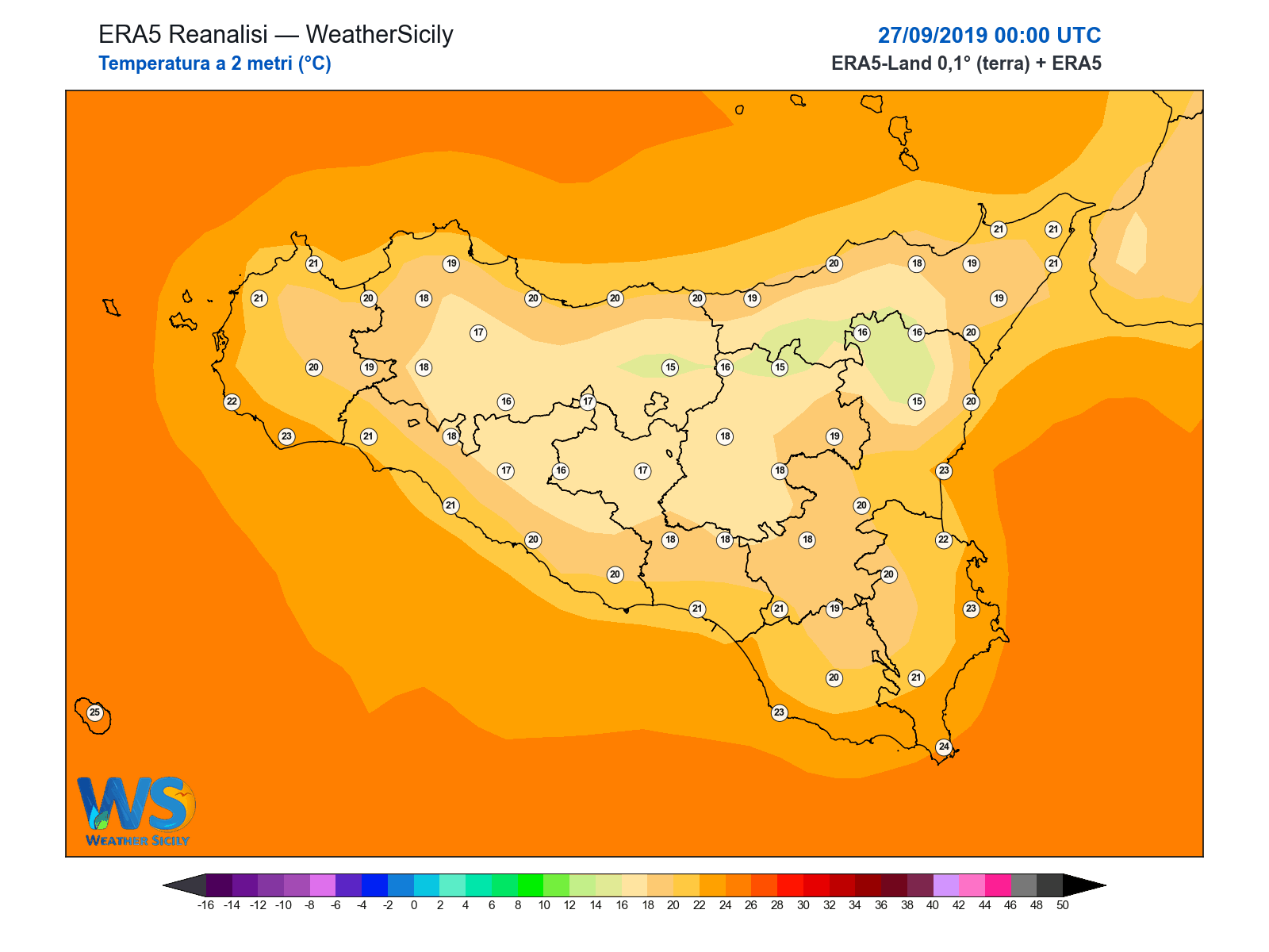 Temperatura a 2 metri · 2019092700