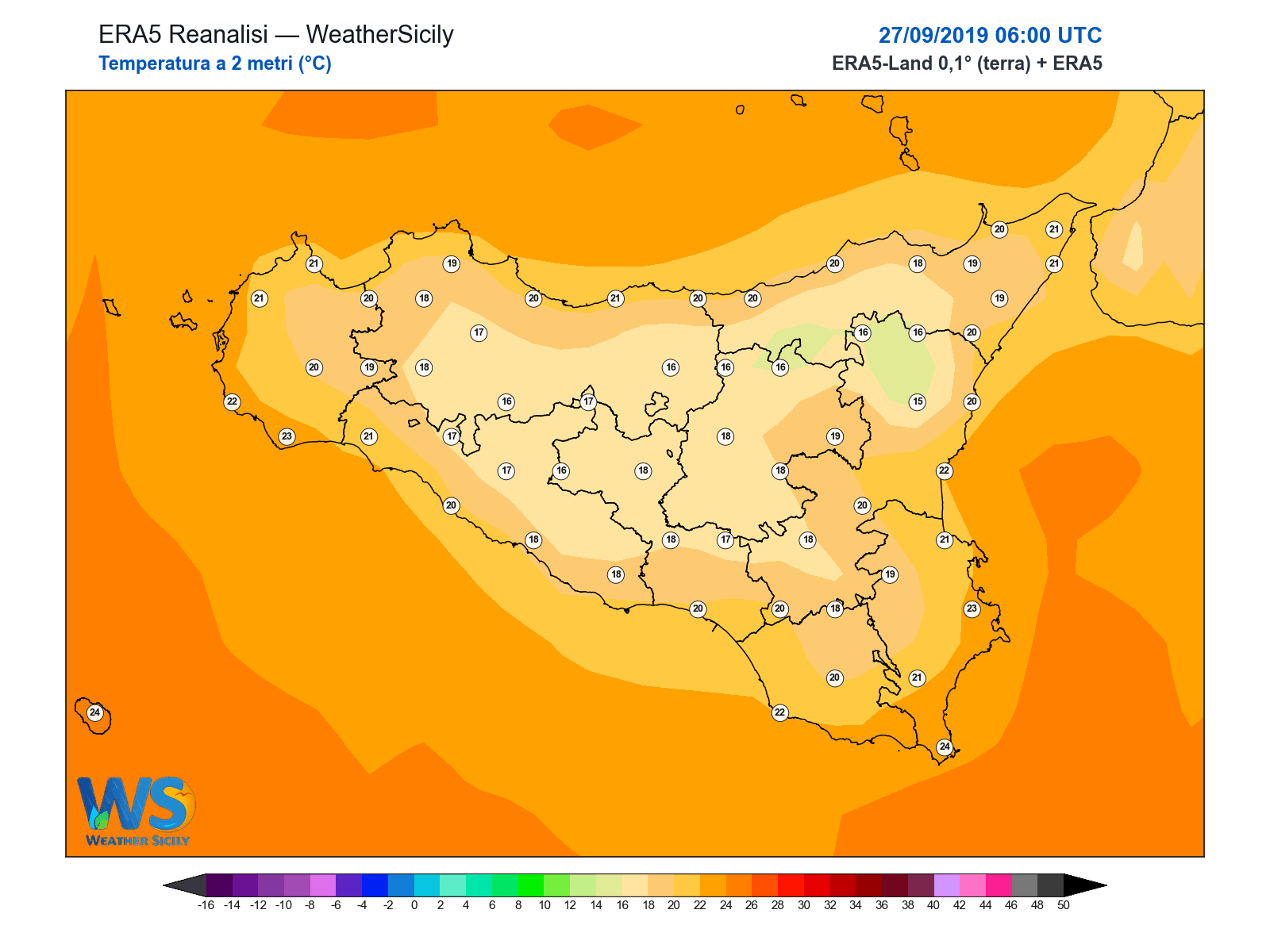Temperatura a 2 metri · 2019092706