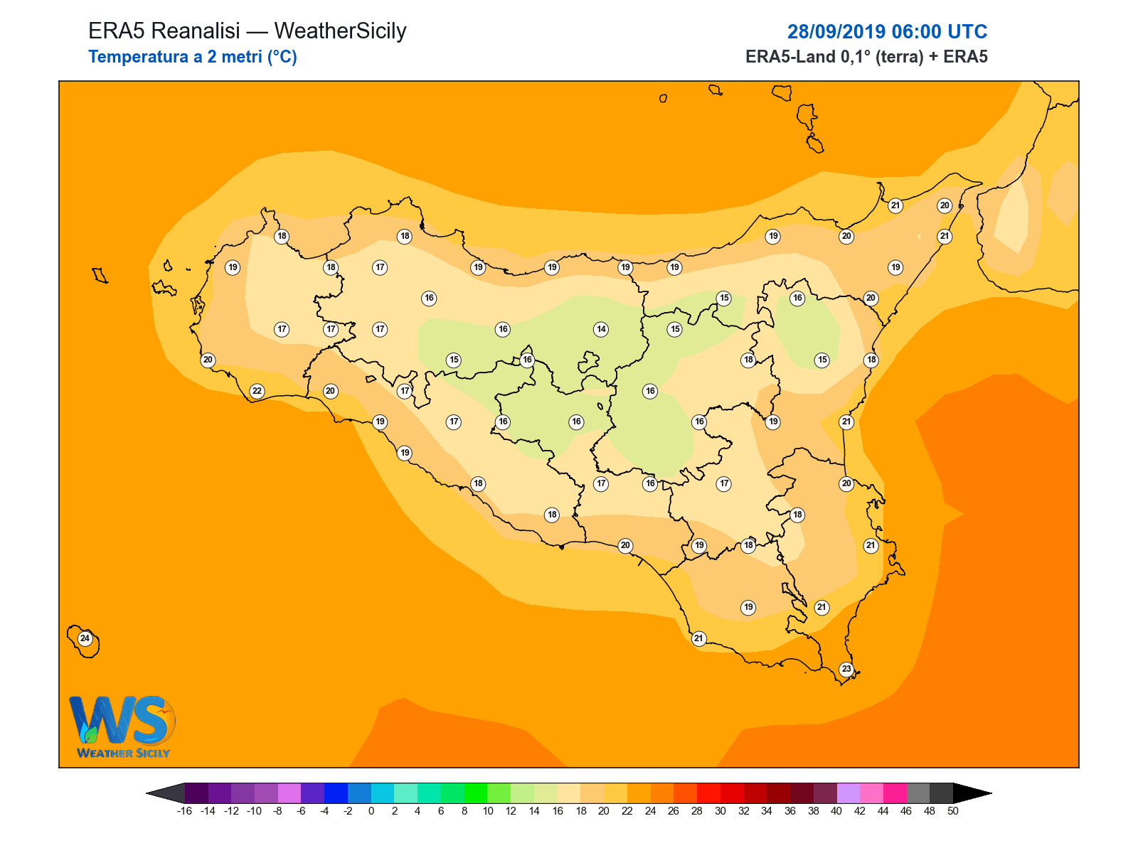 Temperatura a 2 metri · 2019092806
