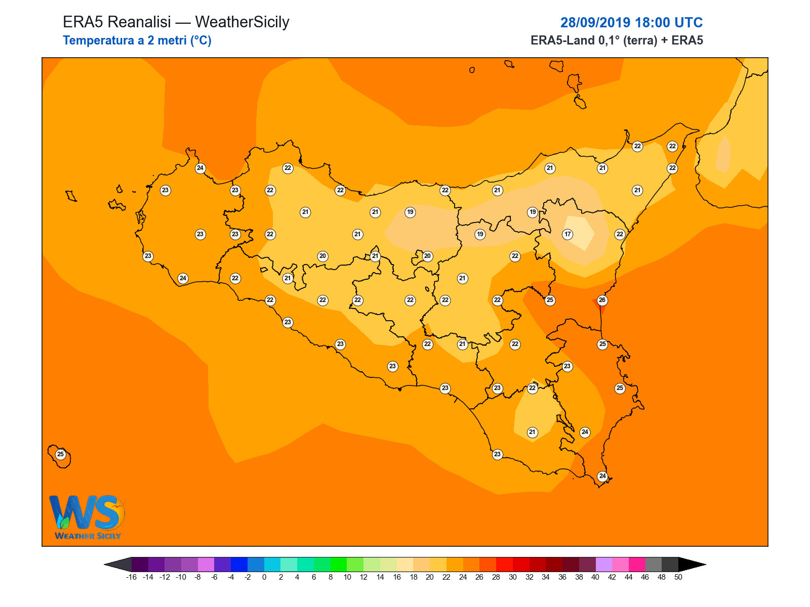 Temperatura a 2 metri · 2019092818
