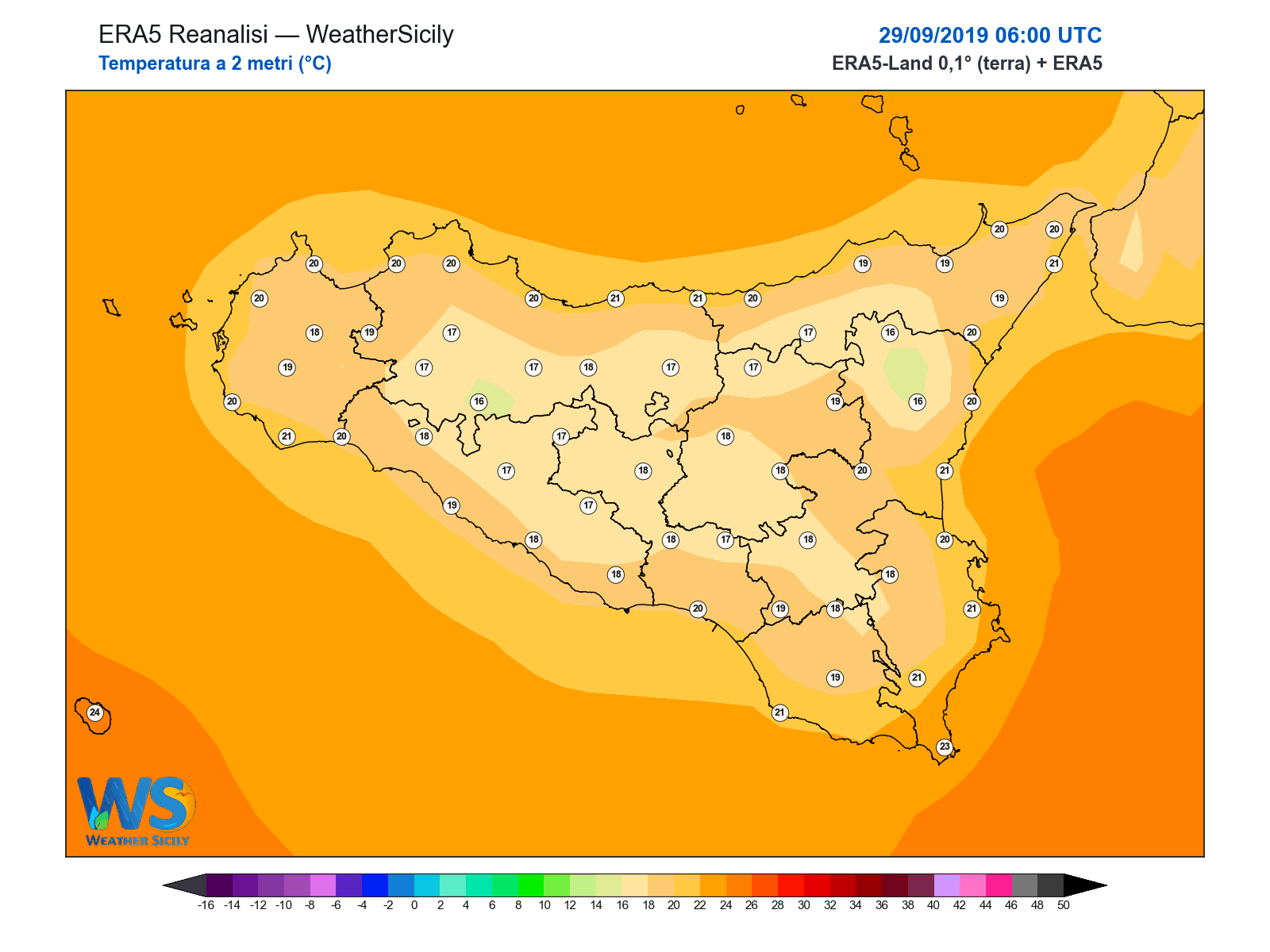 Temperatura a 2 metri · 2019092906