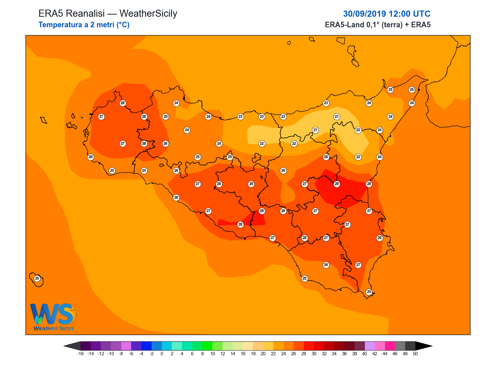 Temperatura a 2 metri · 2019093012