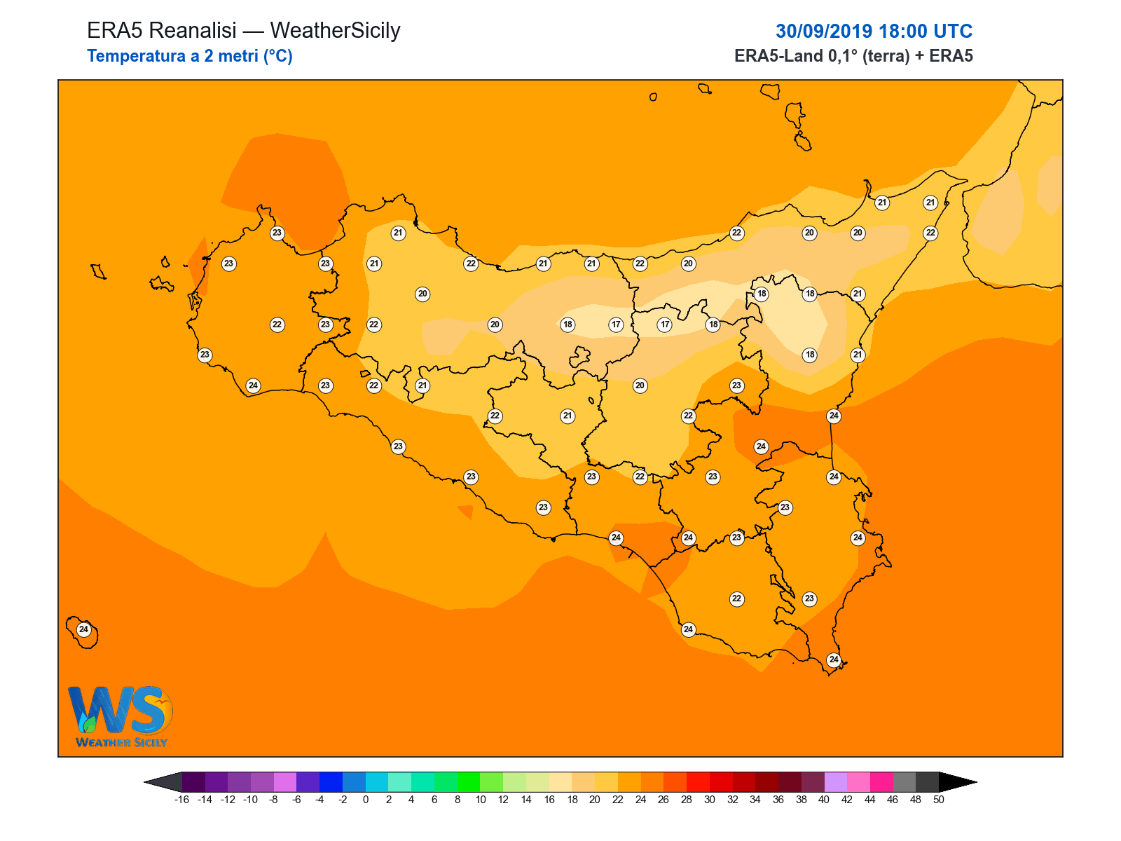 Temperatura a 2 metri · 2019093018