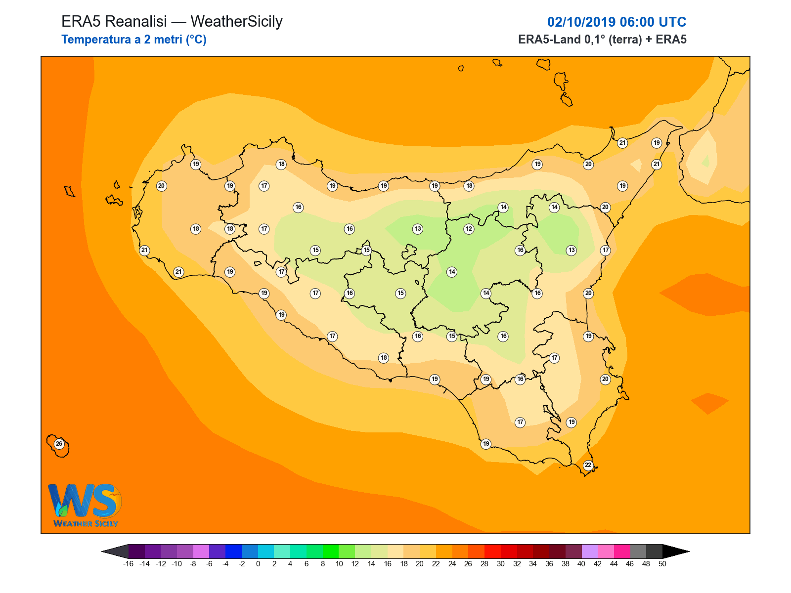 Temperatura a 2 metri · 2019100206