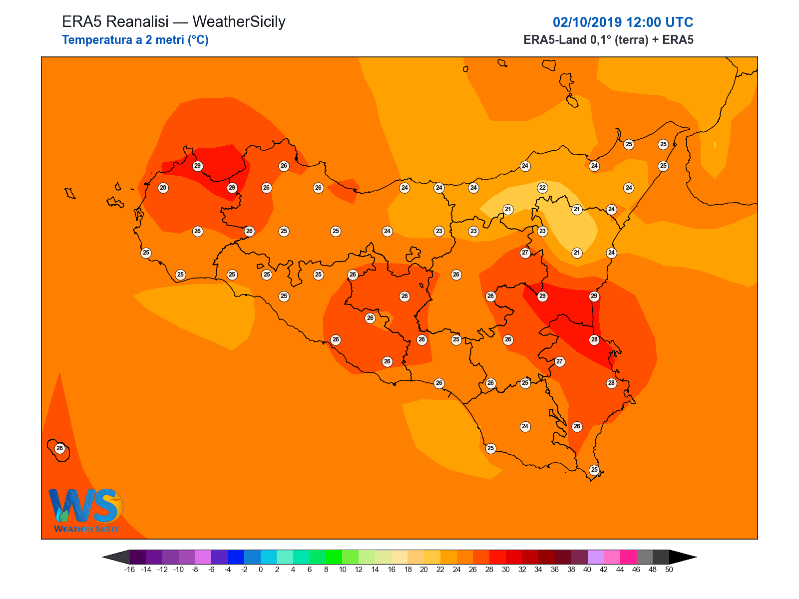 Temperatura a 2 metri · 2019100212