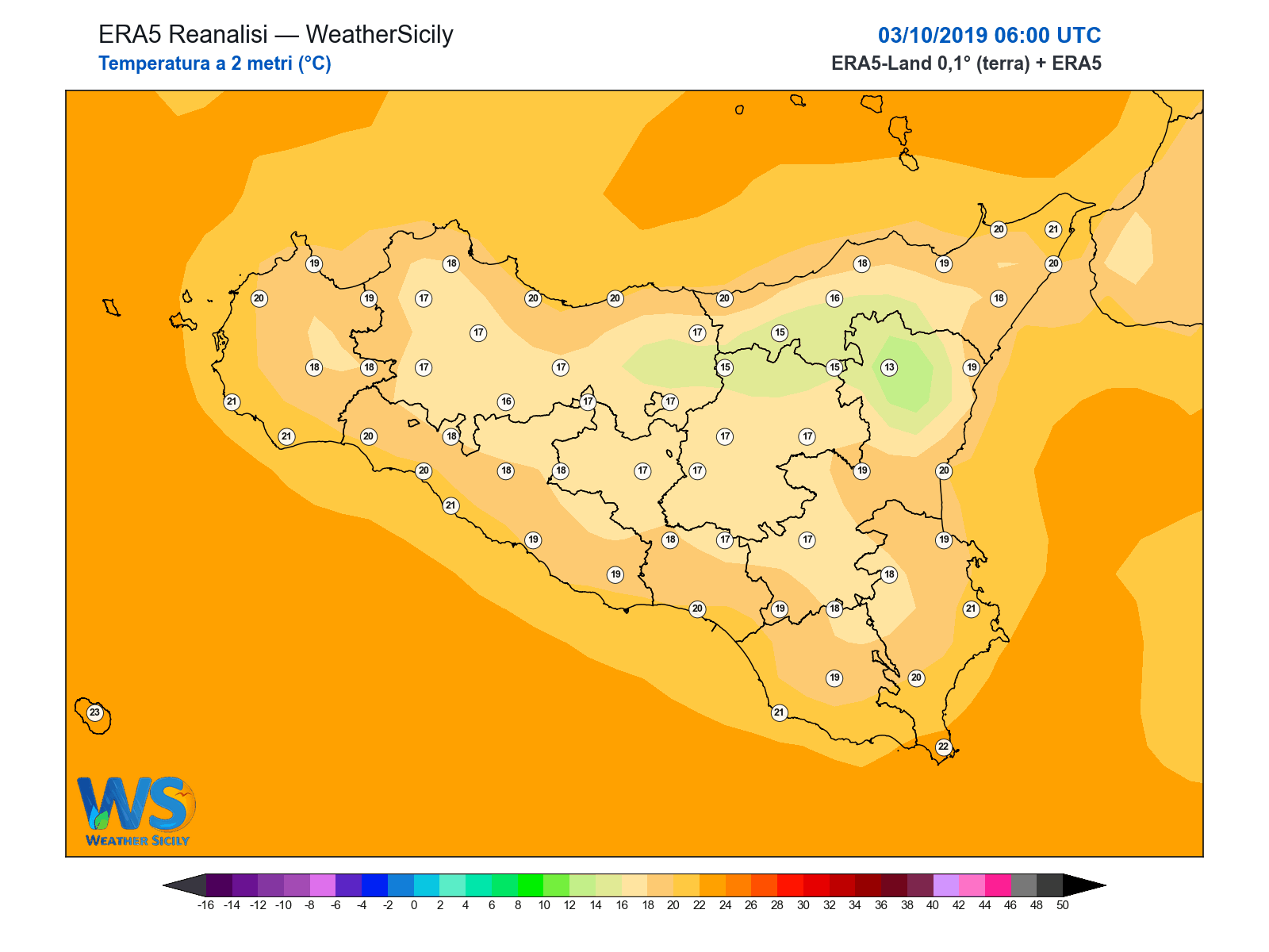 Temperatura a 2 metri · 2019100306