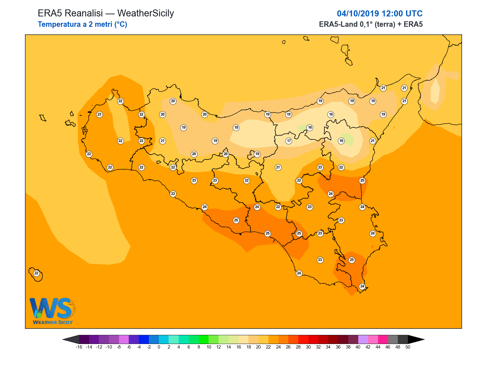 Temperatura a 2 metri · 2019100412