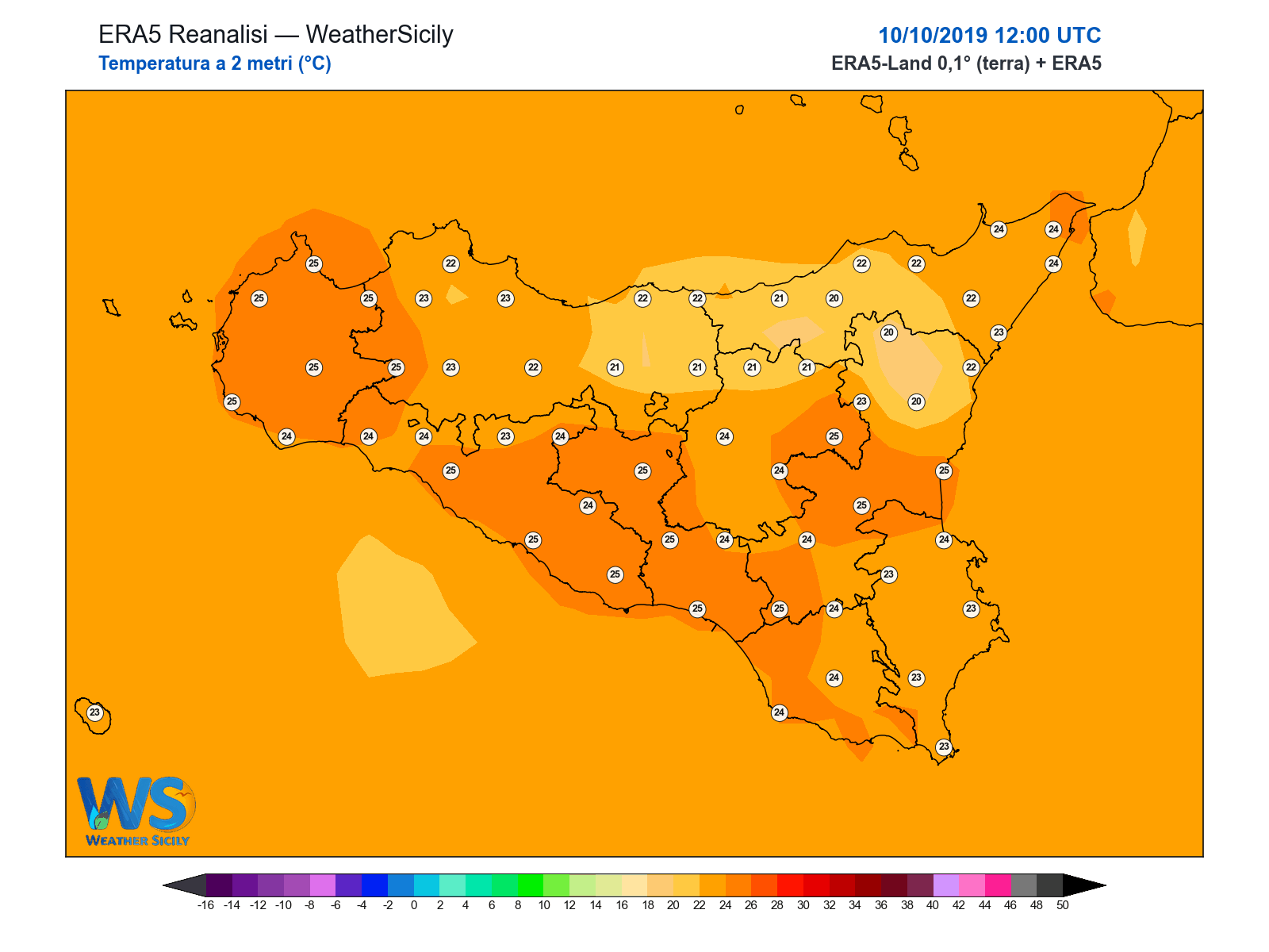 Temperatura a 2 metri · 2019101012