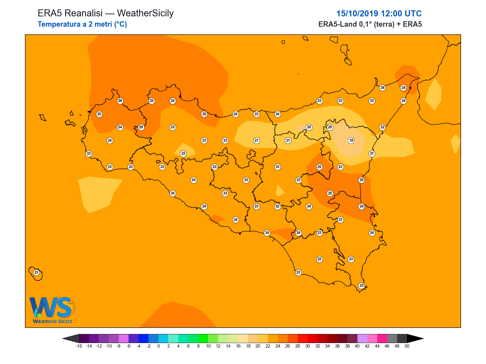 Temperatura a 2 metri · 2019101512