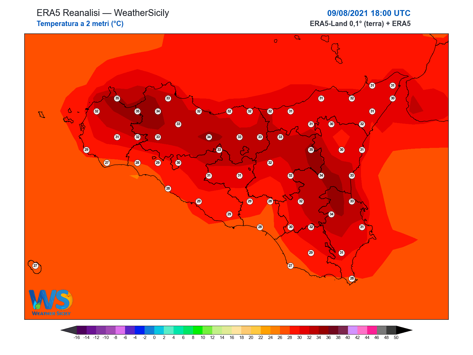 Temperatura a 2 metri · 2021080918
