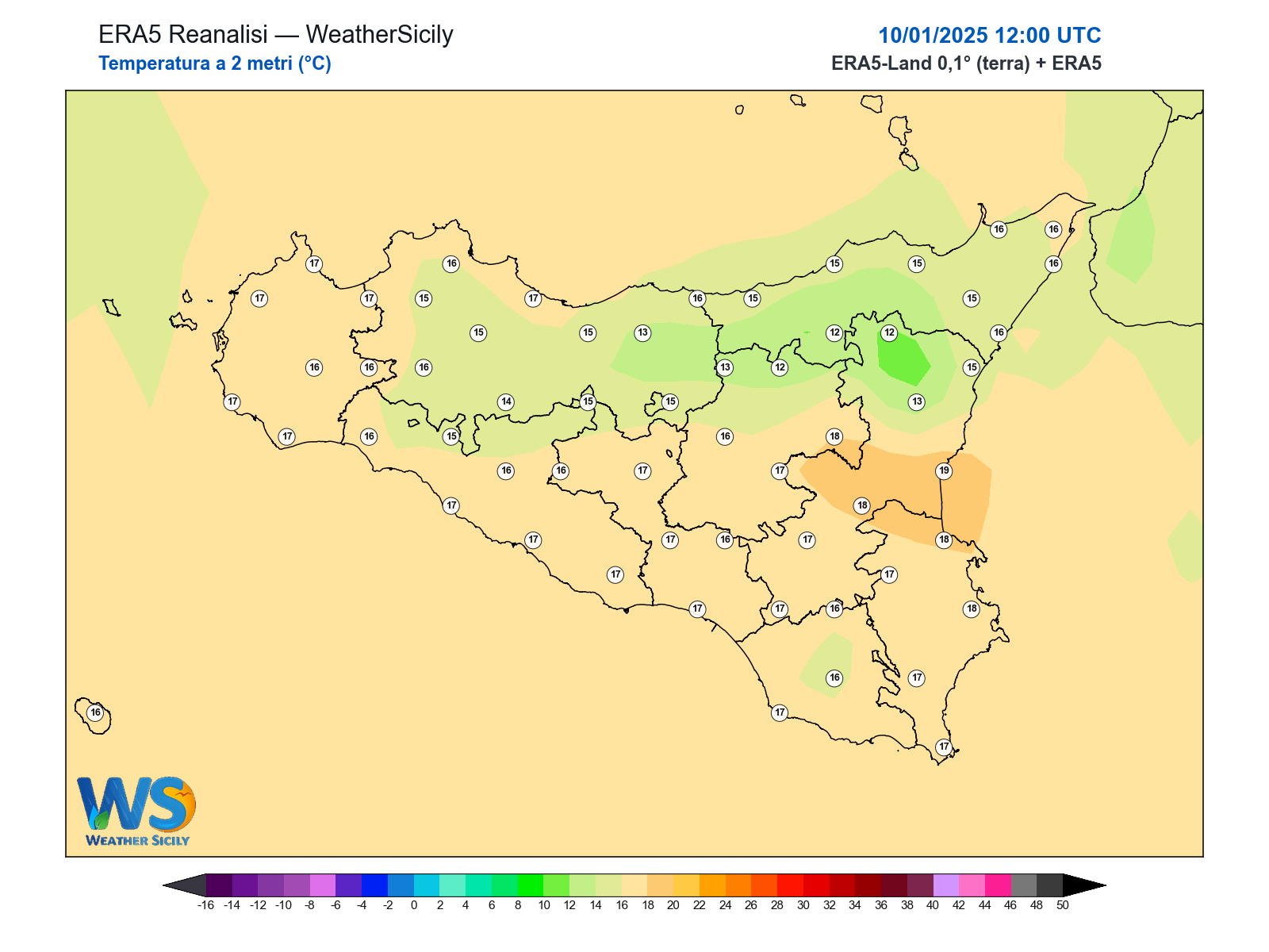 Temperatura a 2 metri · 2025011012