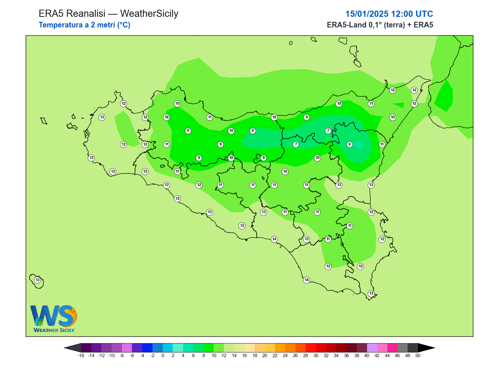 Temperatura a 2 metri · 2025011512