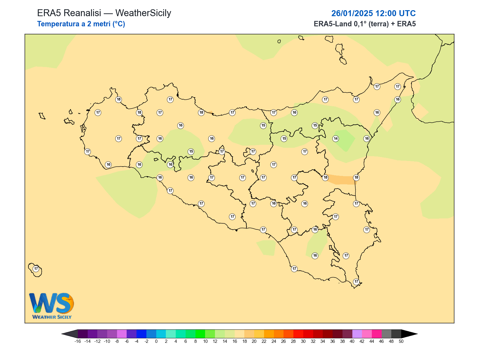 Temperatura a 2 metri · 2025012612