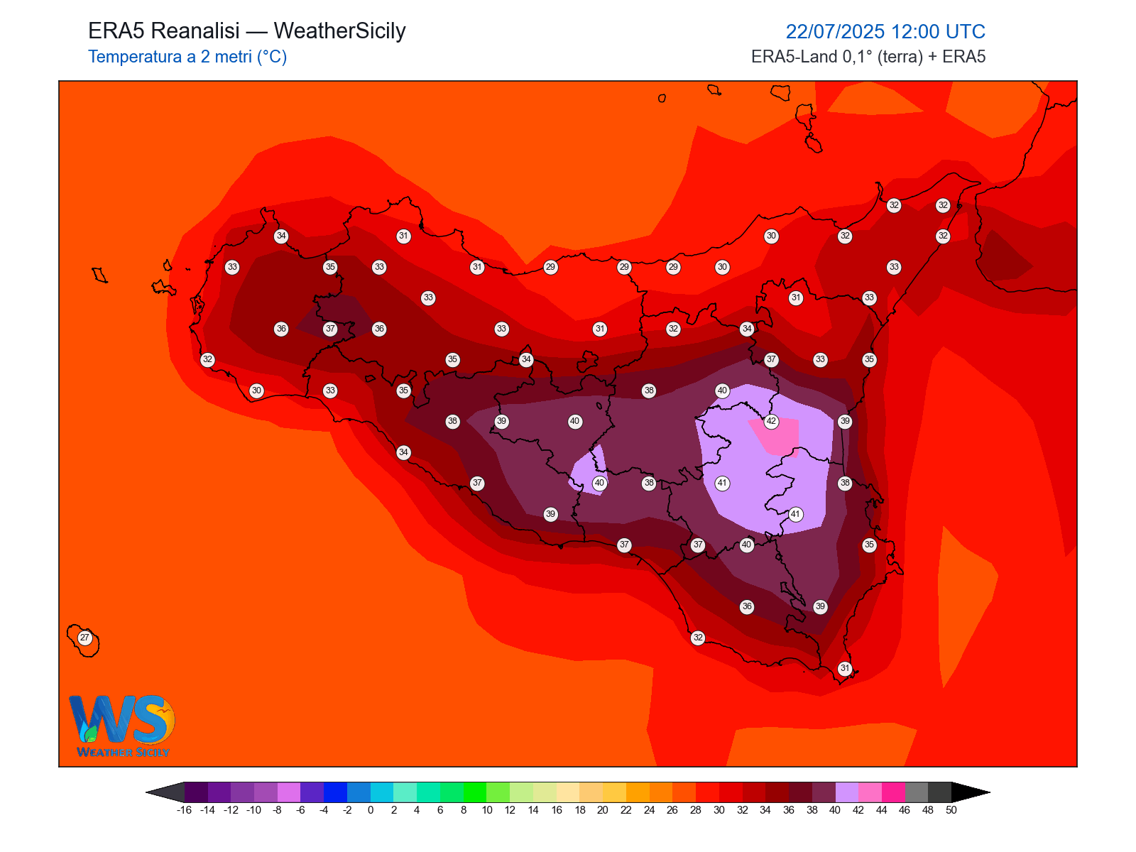 Temperatura a 2 metri · 2025072212