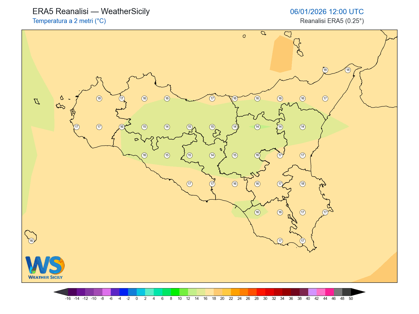 Temperatura a 2 metri · 2026010612