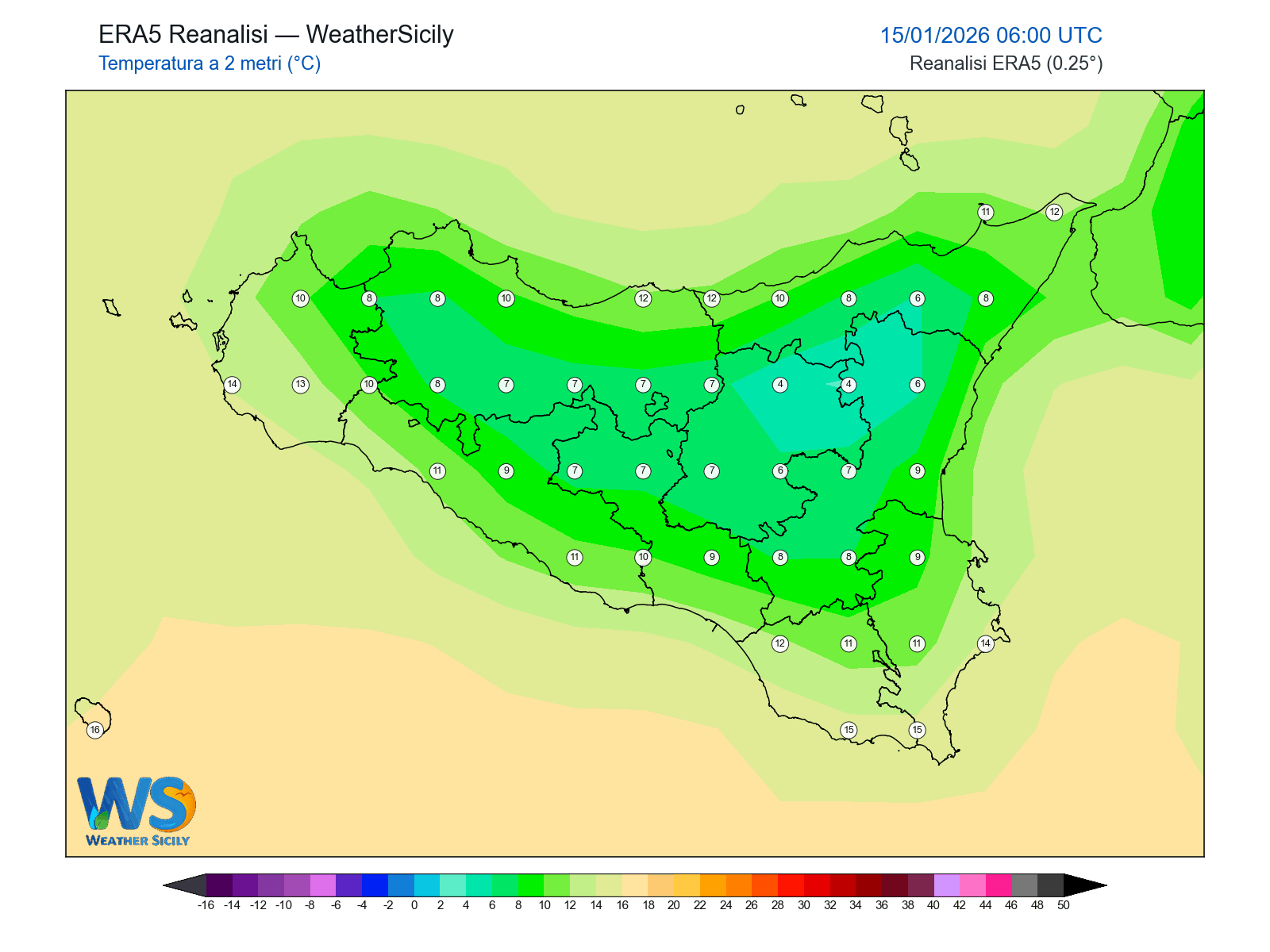 Temperatura a 2 metri · 2026011506