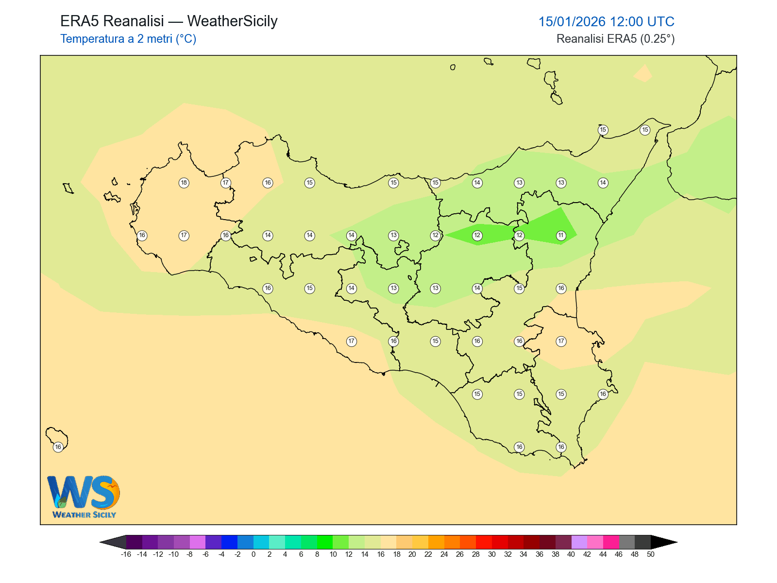 Temperatura a 2 metri · 2026011512