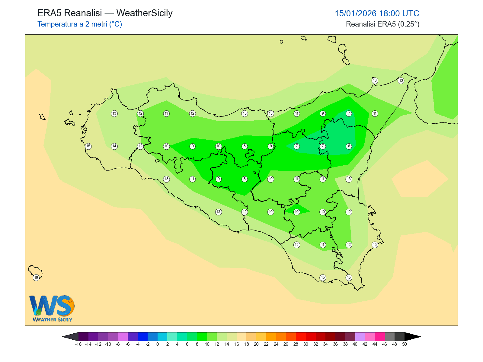 Temperatura a 2 metri · 2026011518