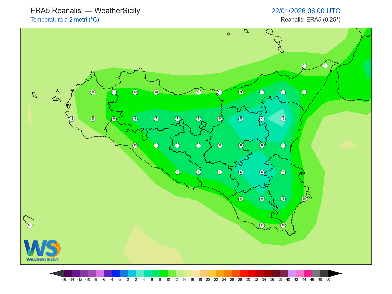 Temperatura a 2 metri · 2026012206