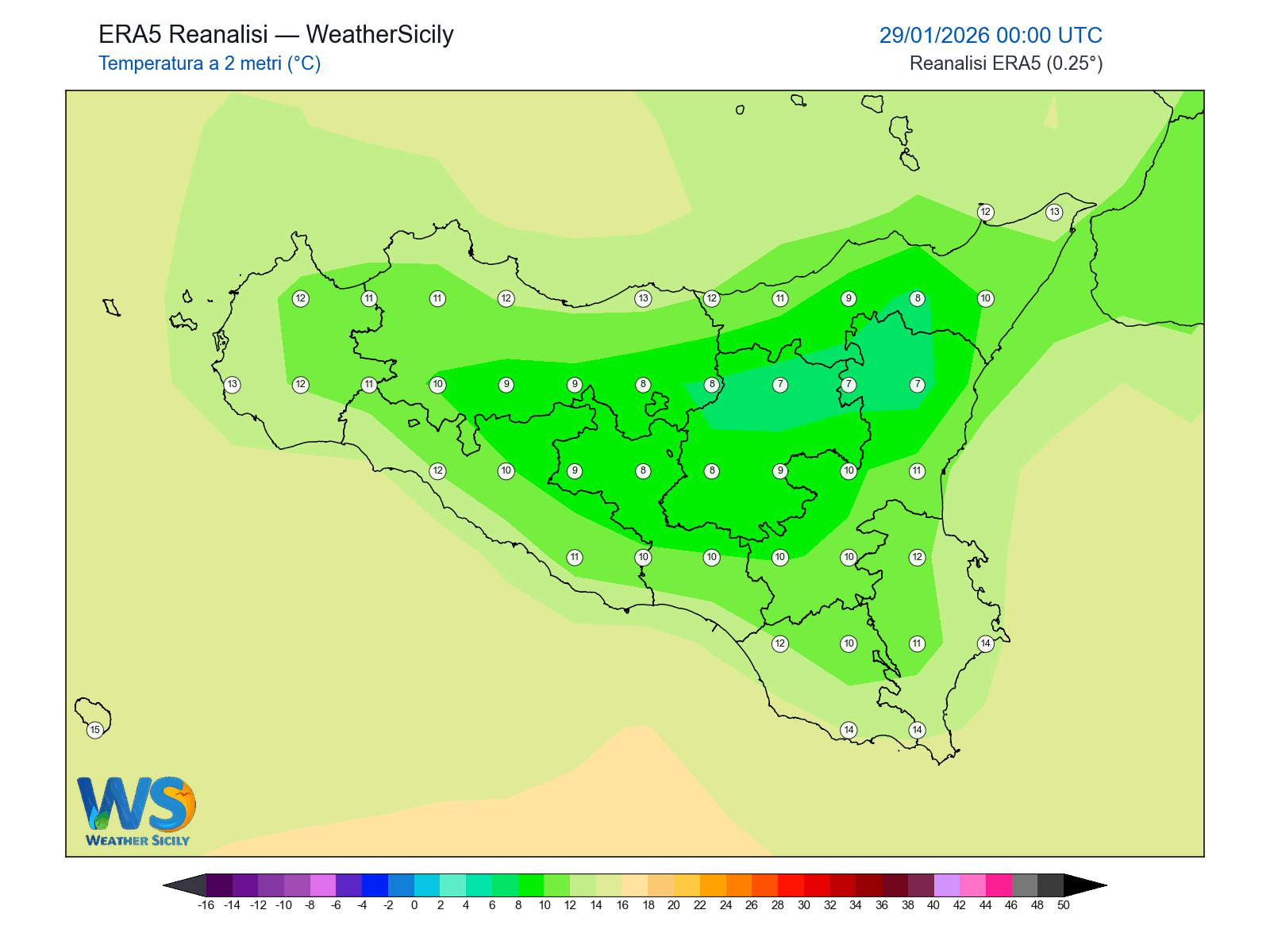 Temperatura a 2 metri · 2026012900