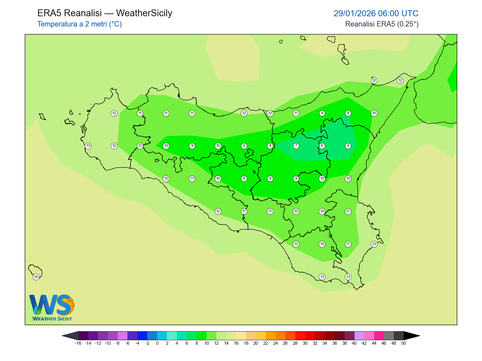 Temperatura a 2 metri · 2026012906