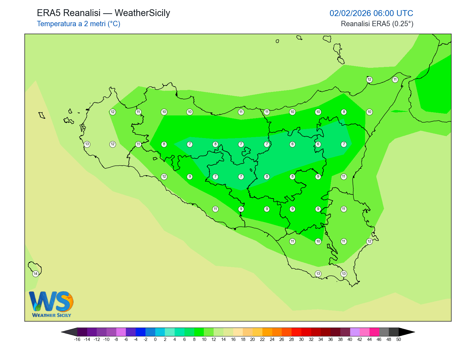 Temperatura a 2 metri · 2026020206