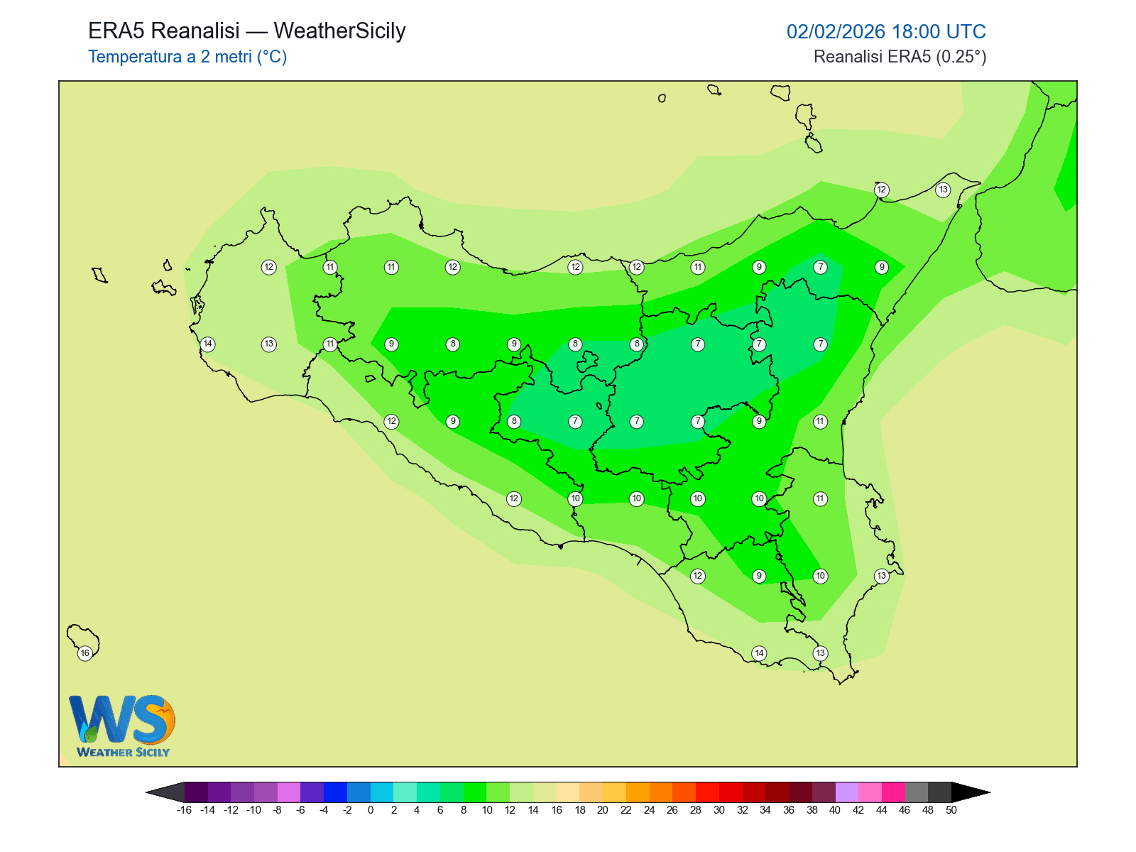 Temperatura a 2 metri · 2026020218