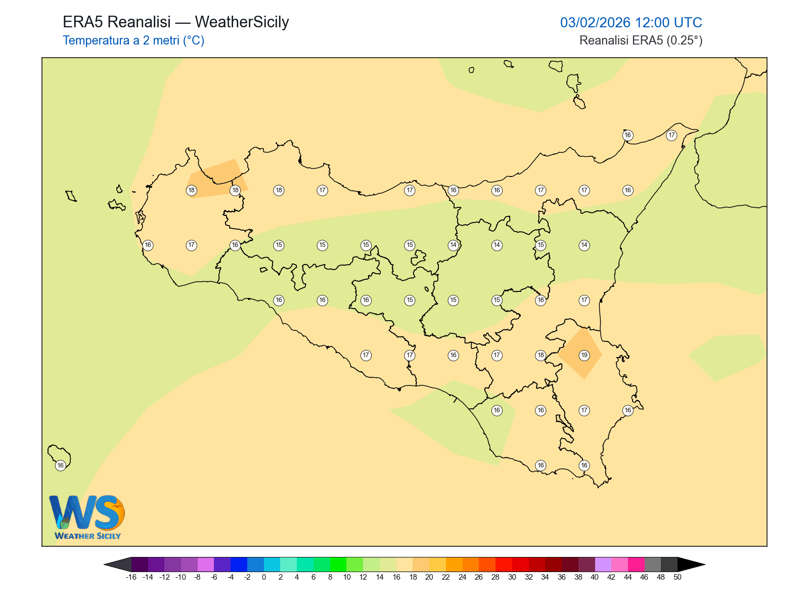 Temperatura a 2 metri · 2026020312
