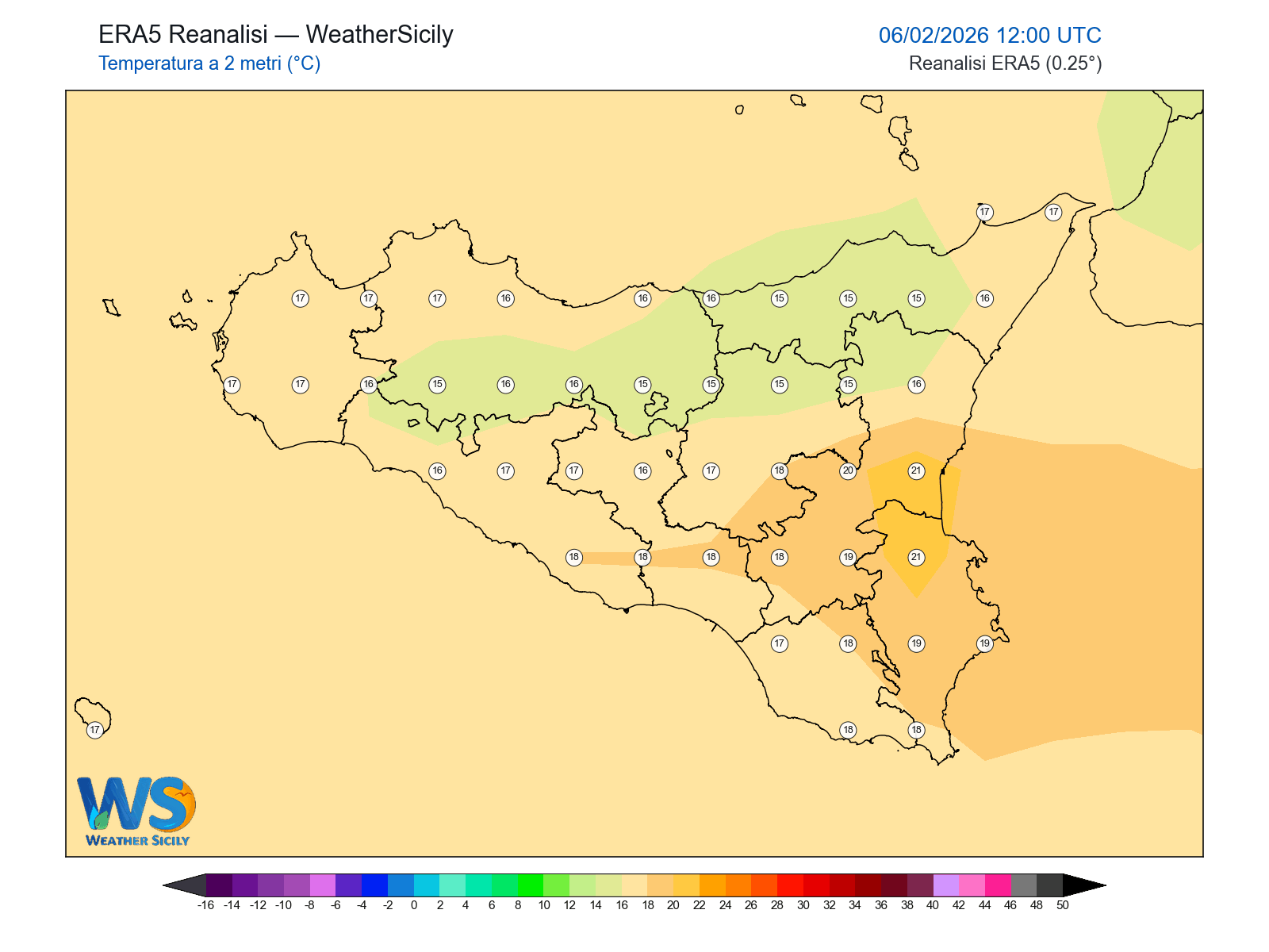 Temperatura a 2 metri · 2026020612
