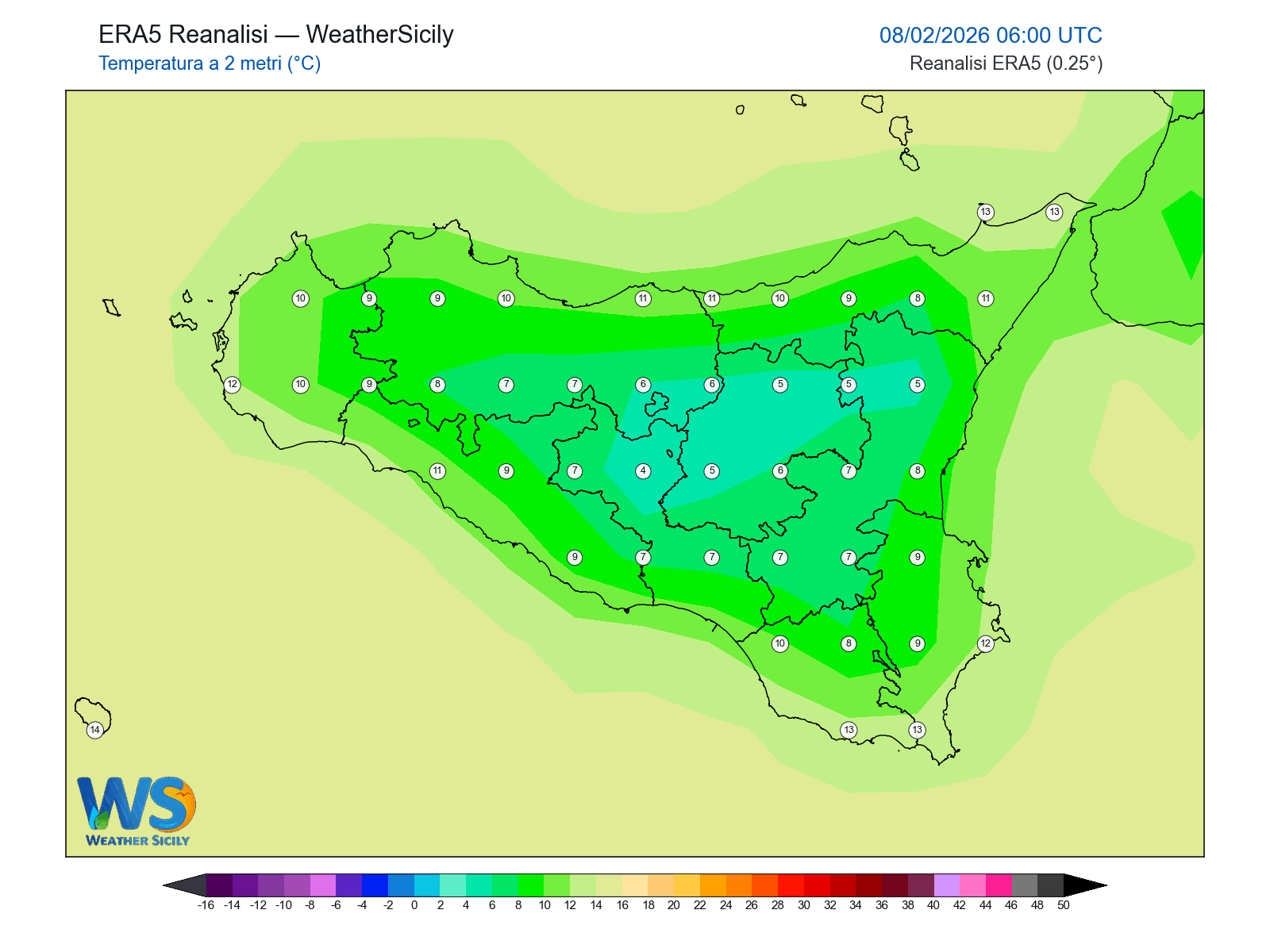 Temperatura a 2 metri · 2026020806