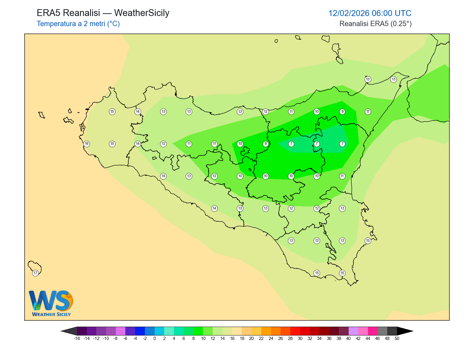 Temperatura a 2 metri · 2026021206