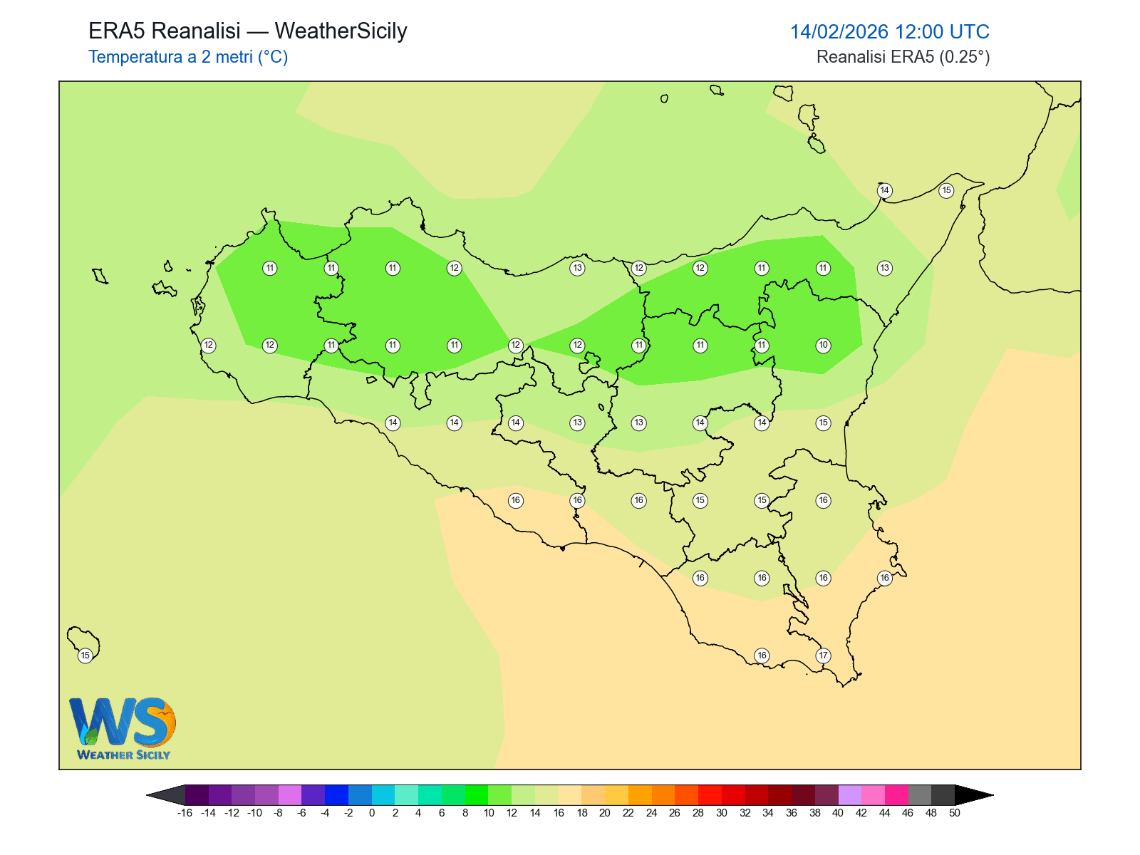 Temperatura a 2 metri · 2026021412