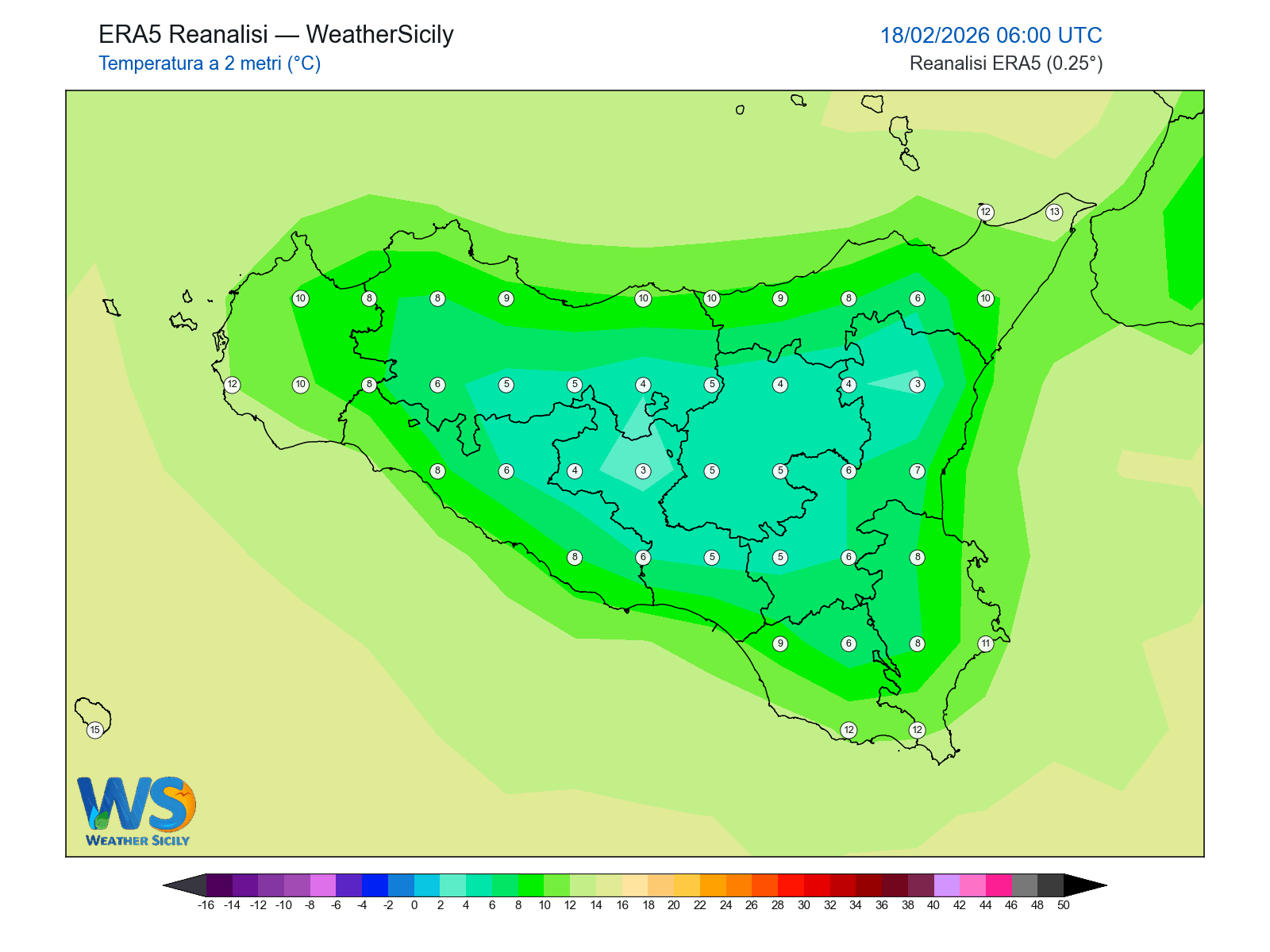 Temperatura a 2 metri · 2026021806