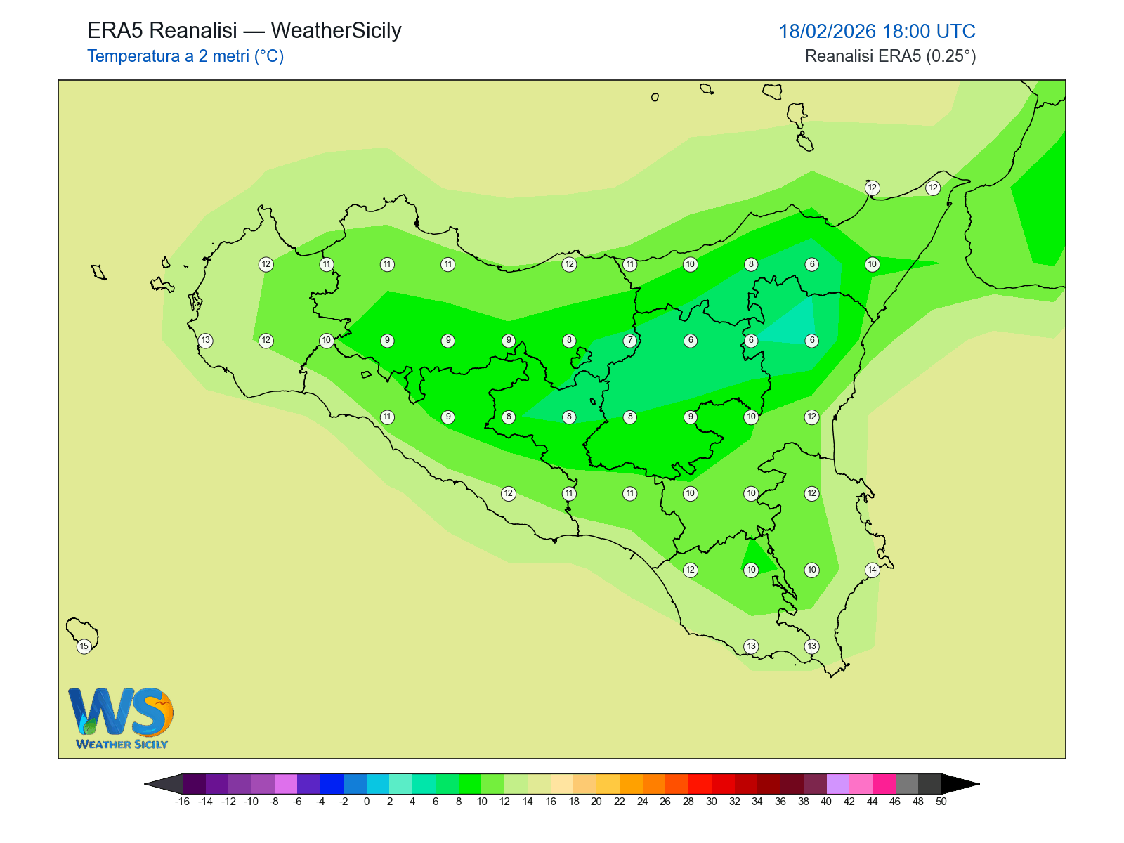 Temperatura a 2 metri · 2026021818