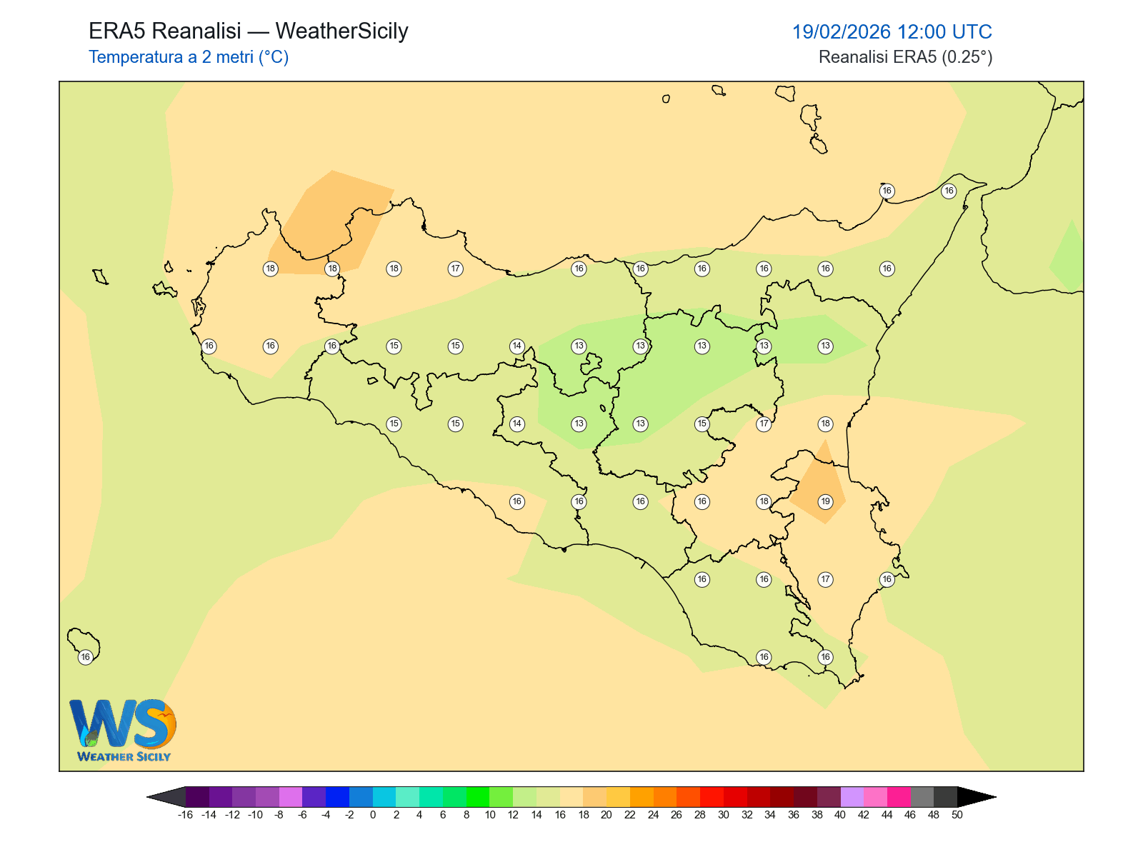 Temperatura a 2 metri · 2026021912