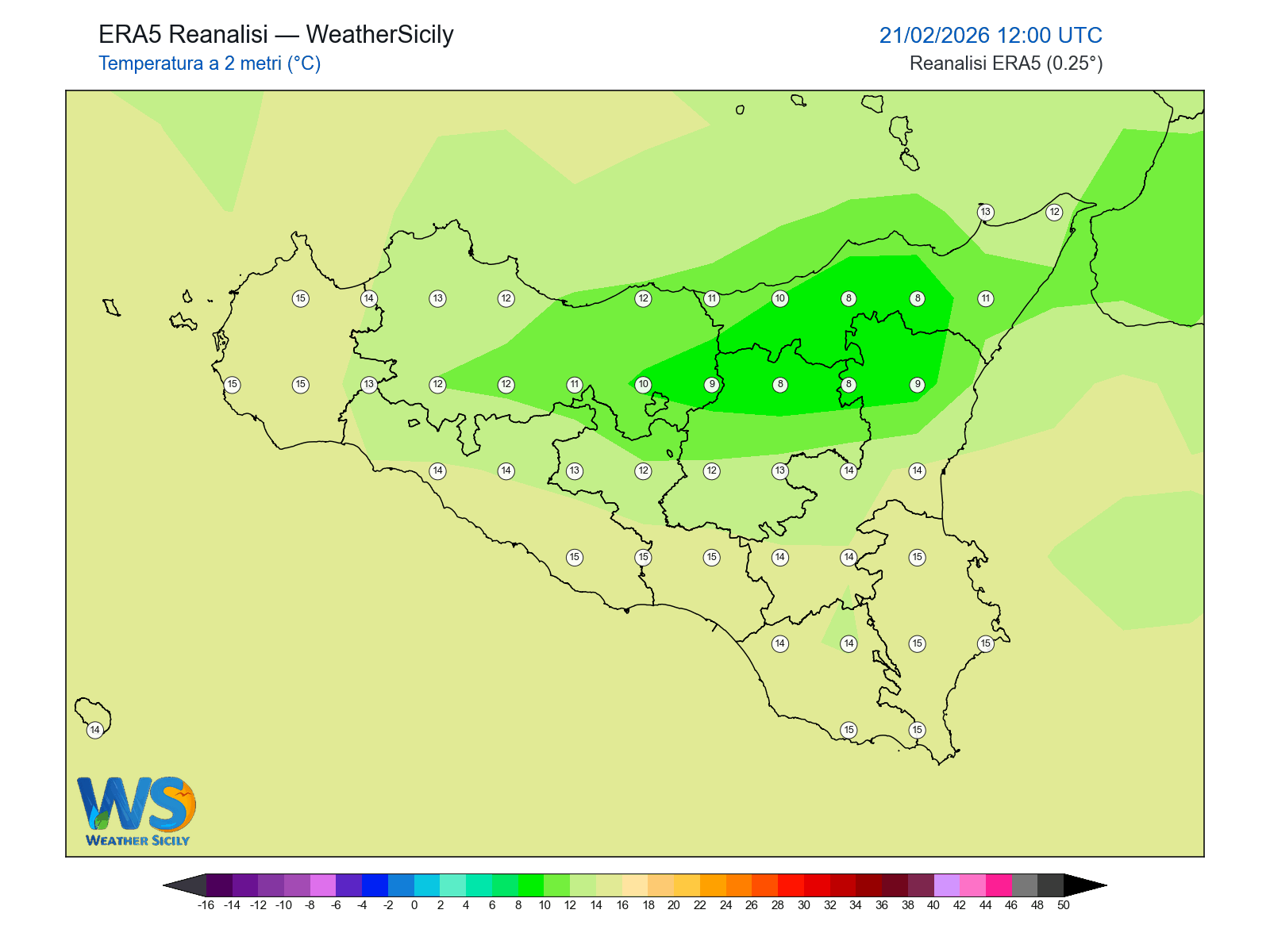 Temperatura a 2 metri · 2026022112