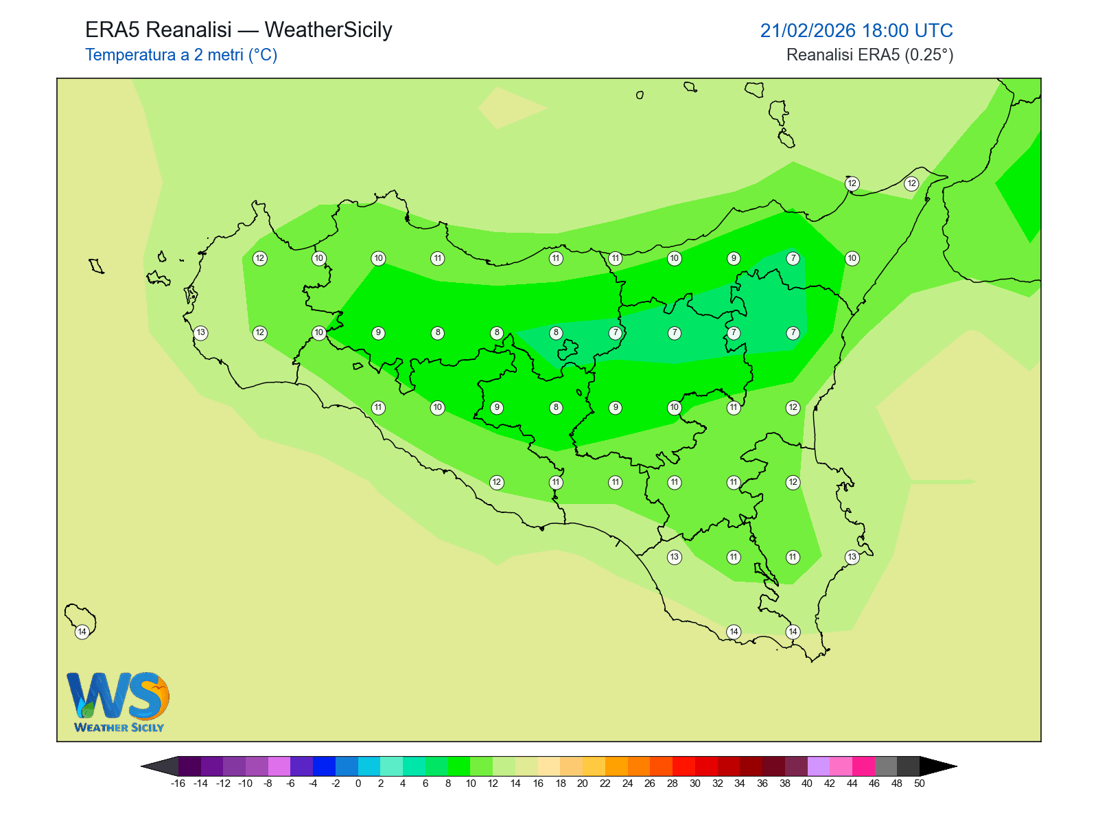 Temperatura a 2 metri · 2026022118