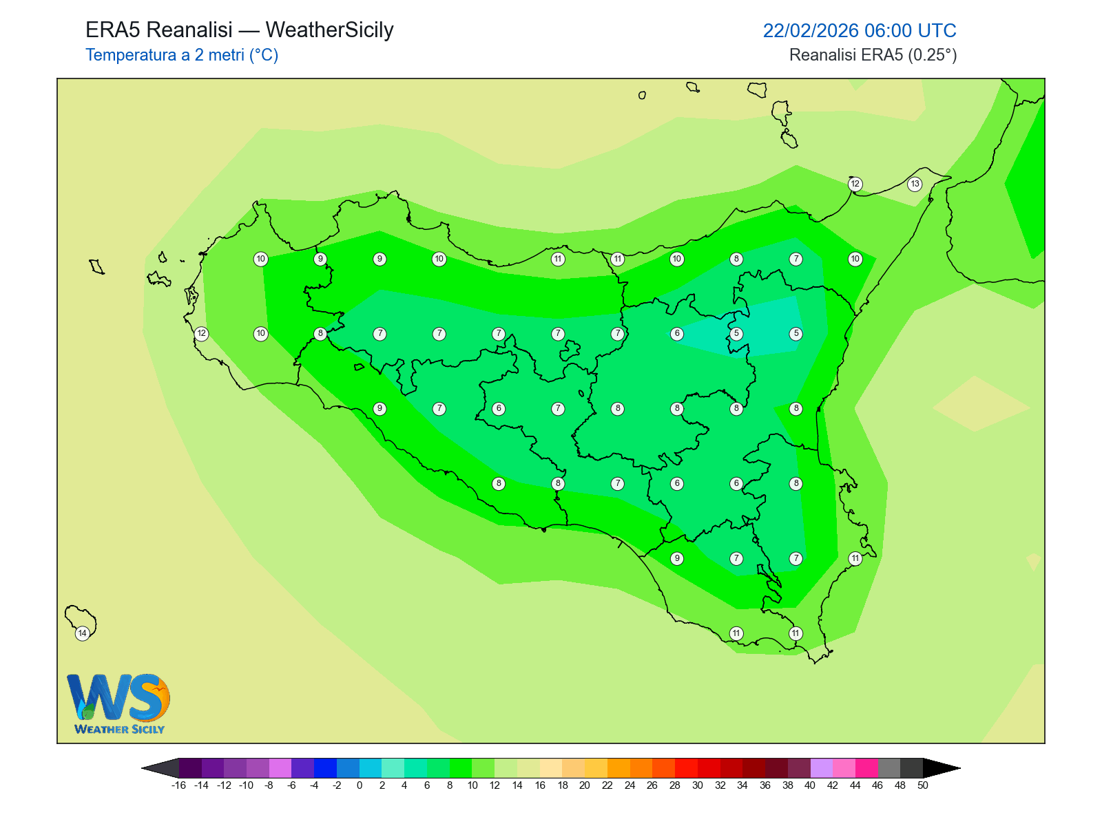 Temperatura a 2 metri · 2026022206
