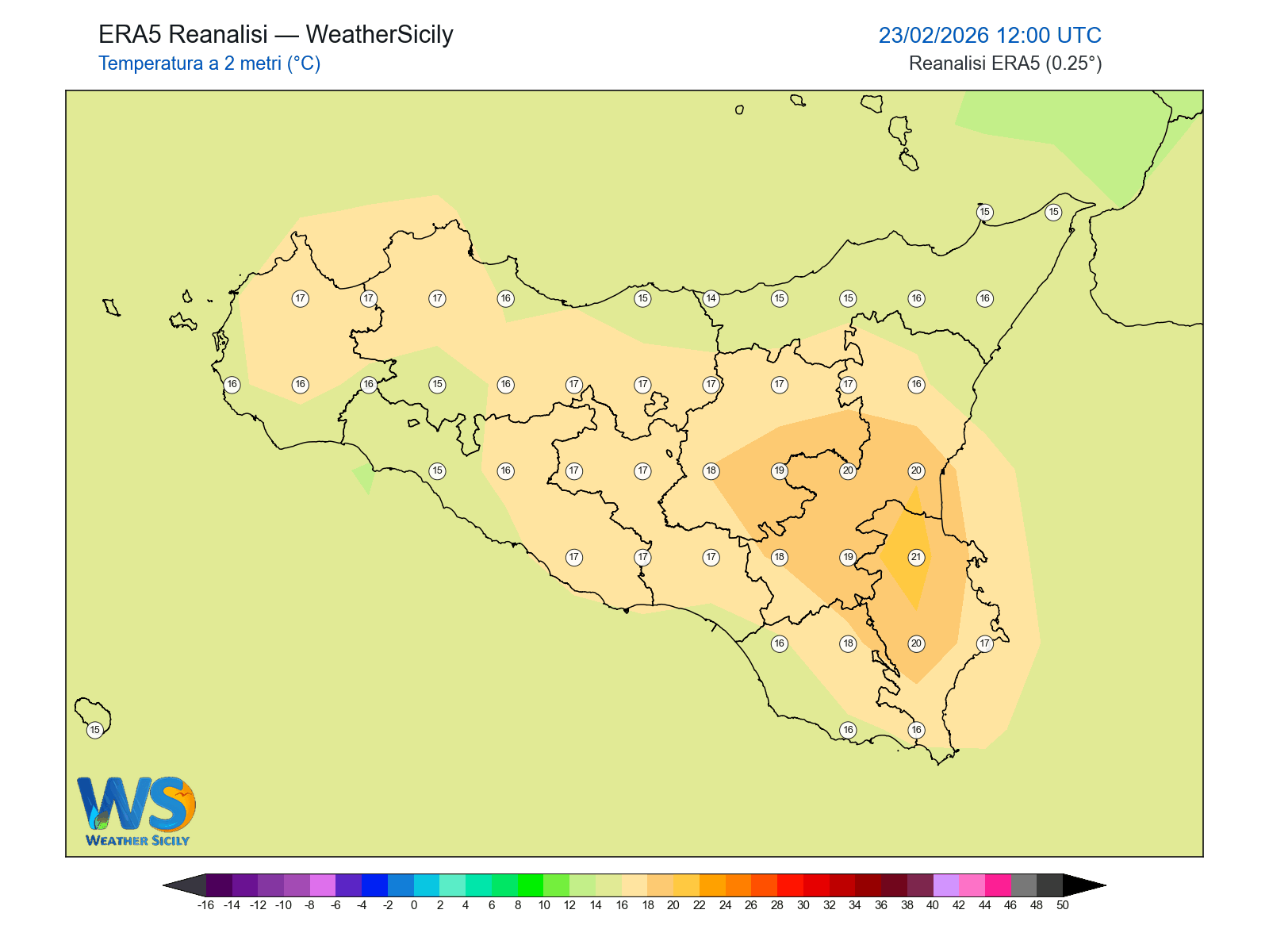 Temperatura a 2 metri · 2026022312
