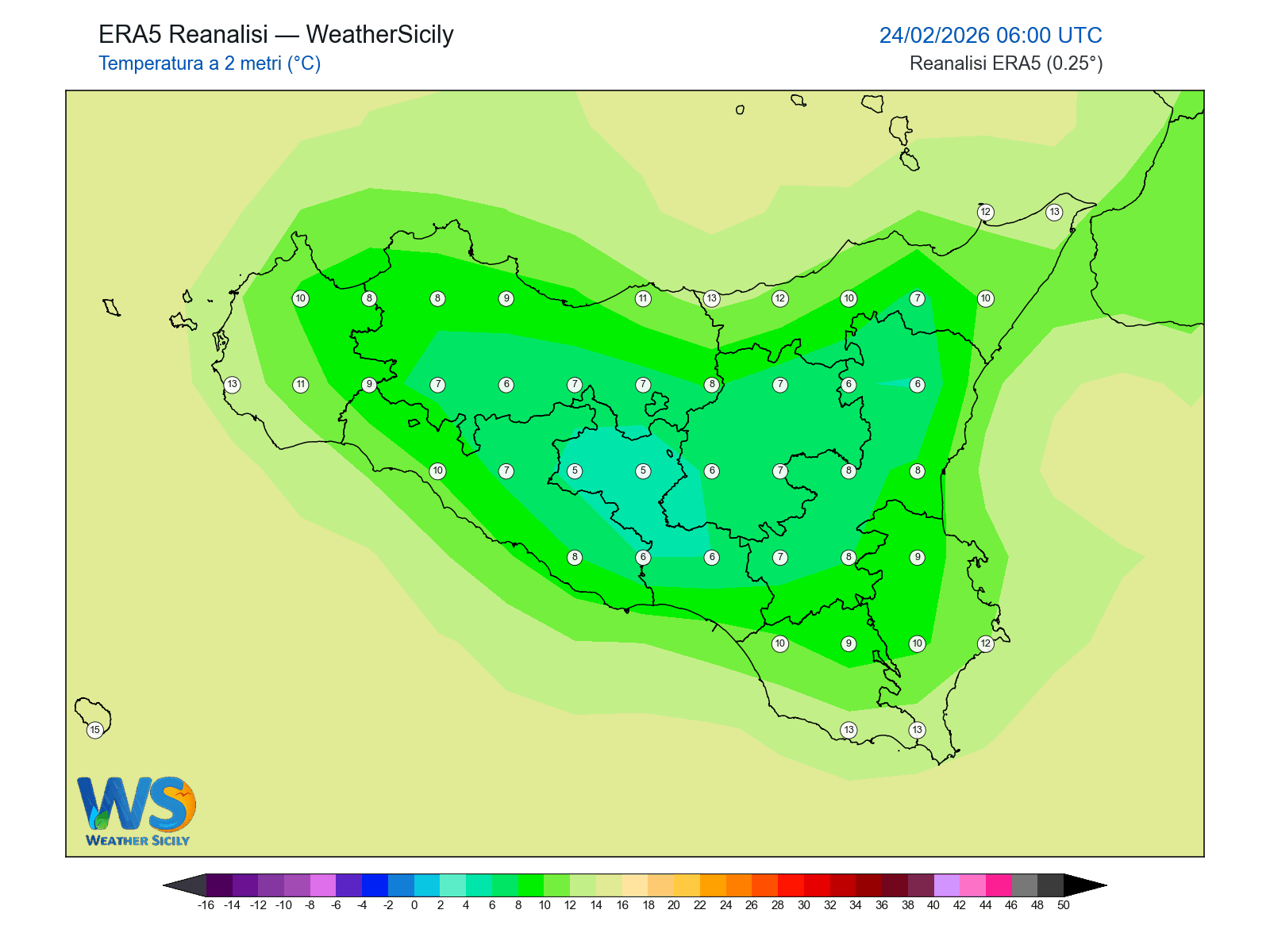 Temperatura a 2 metri · 2026022406
