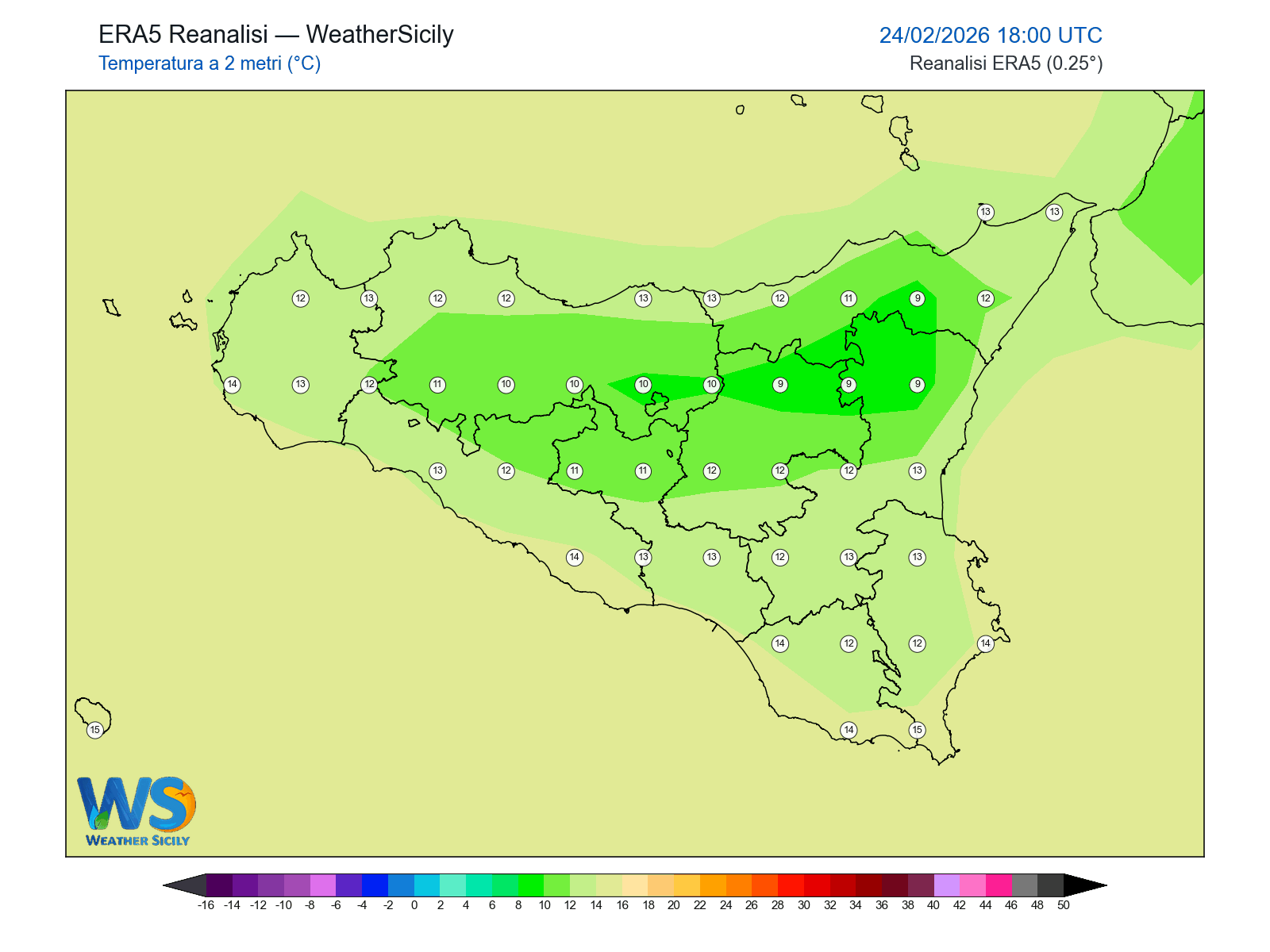 Temperatura a 2 metri · 2026022418